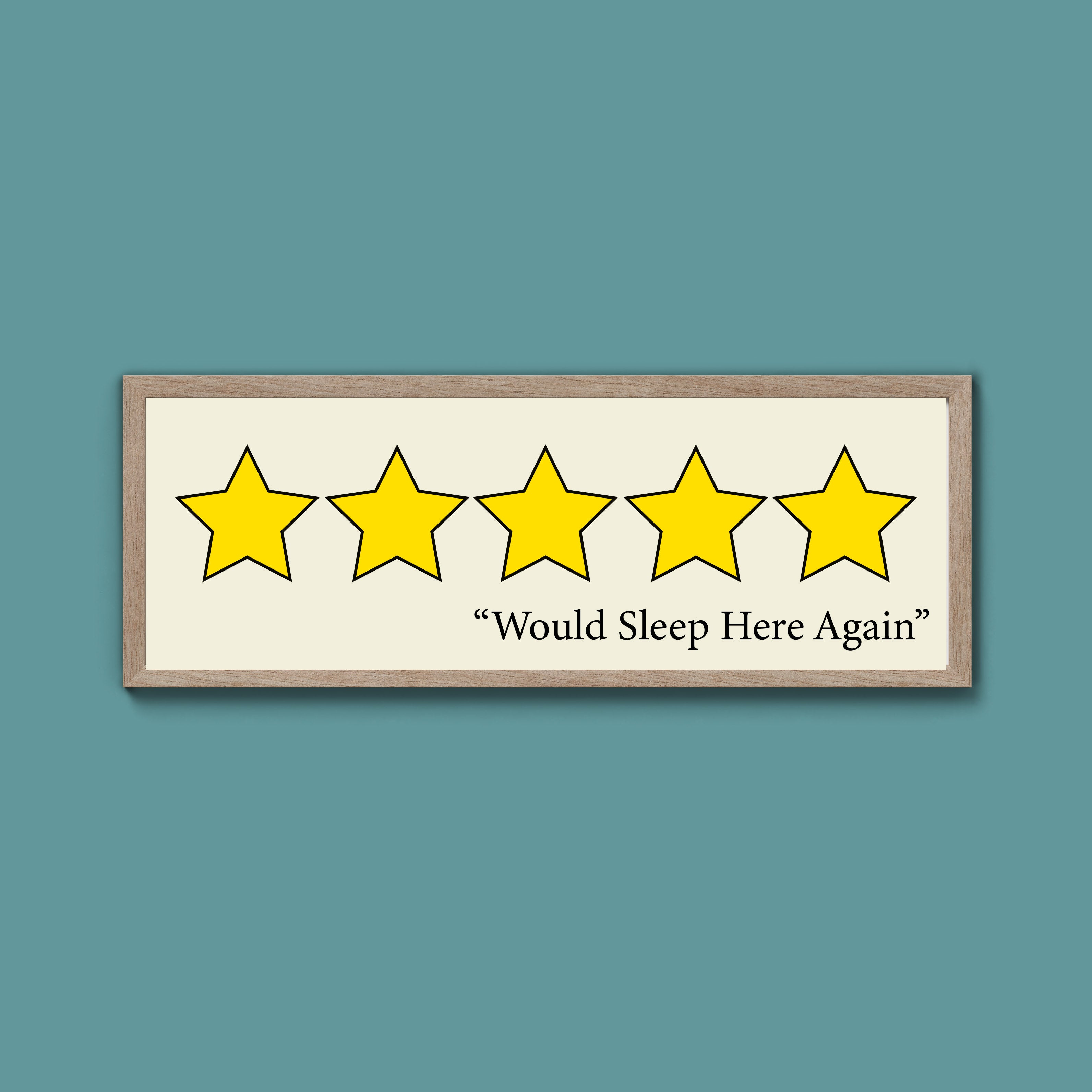 Would Sleep Here Again Framed Print (New Style)