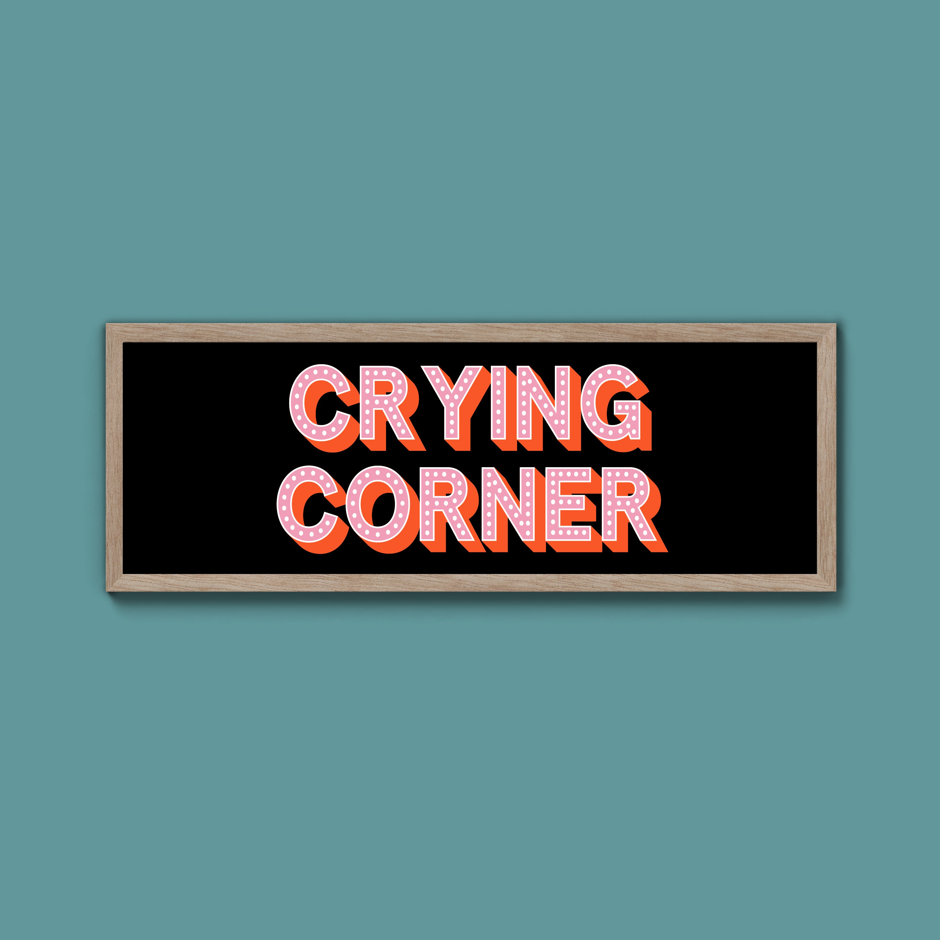 Crying Corner Framed Print (New Style)