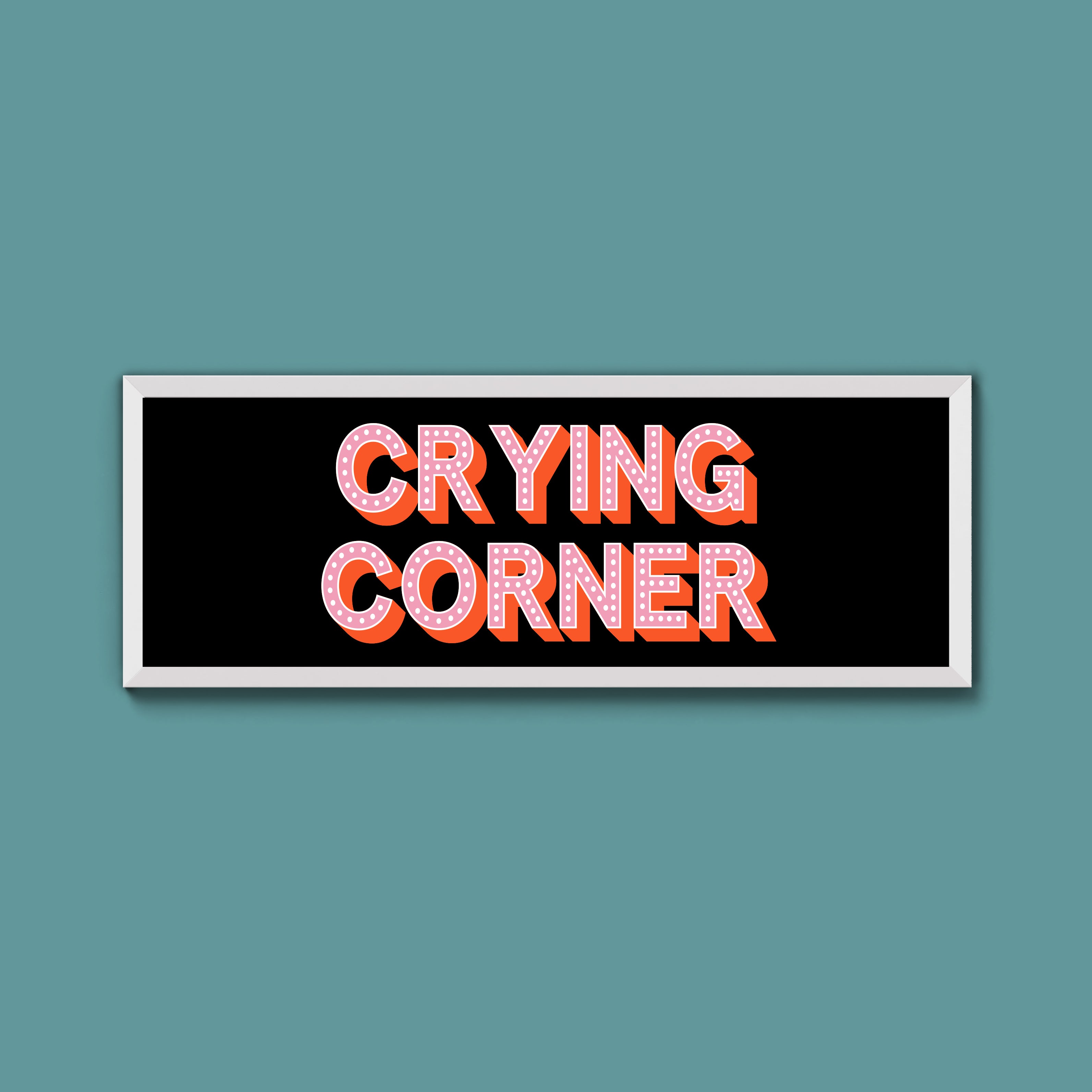 Crying Corner Framed Print (New Style)