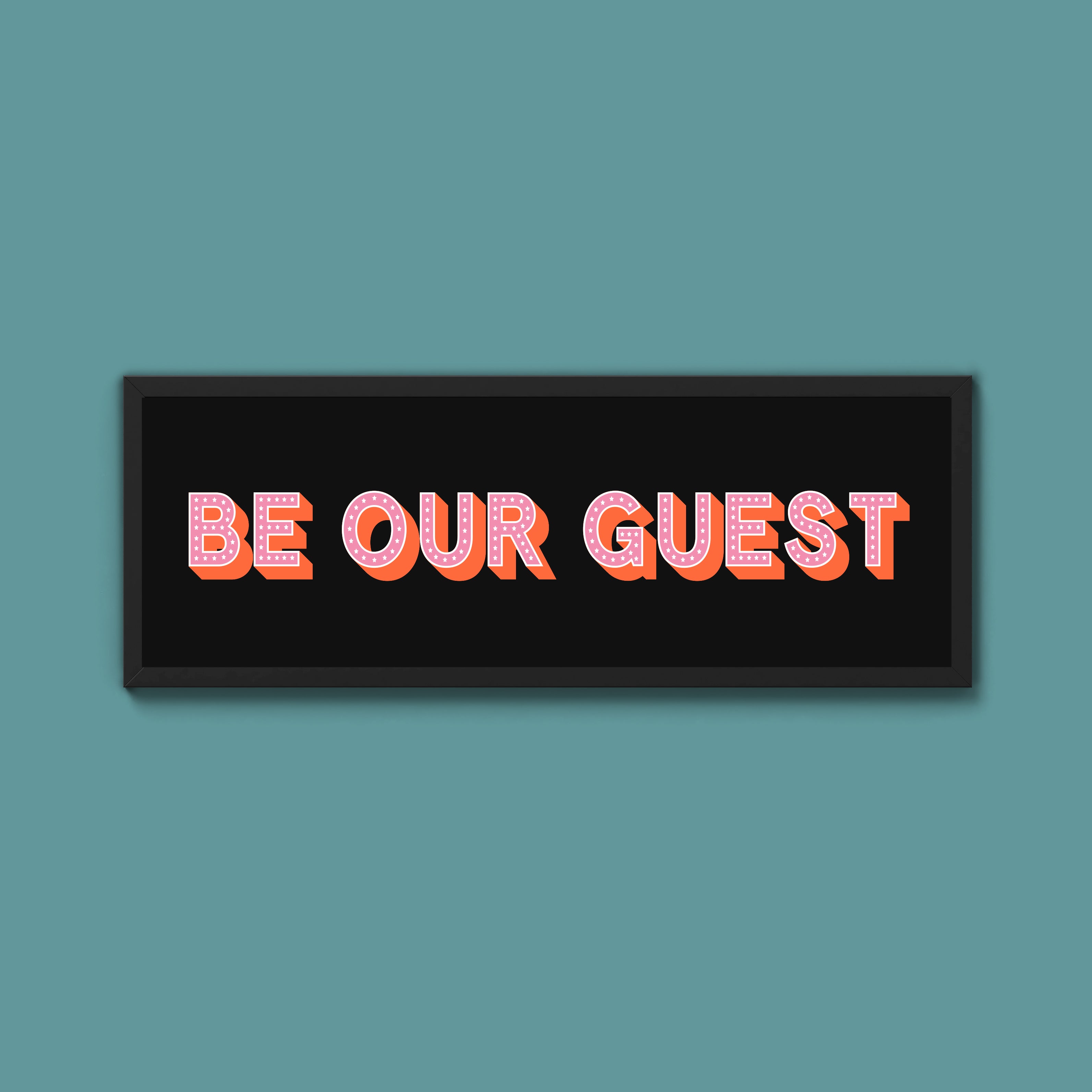 Be Our Guest Framed Print (New Style)