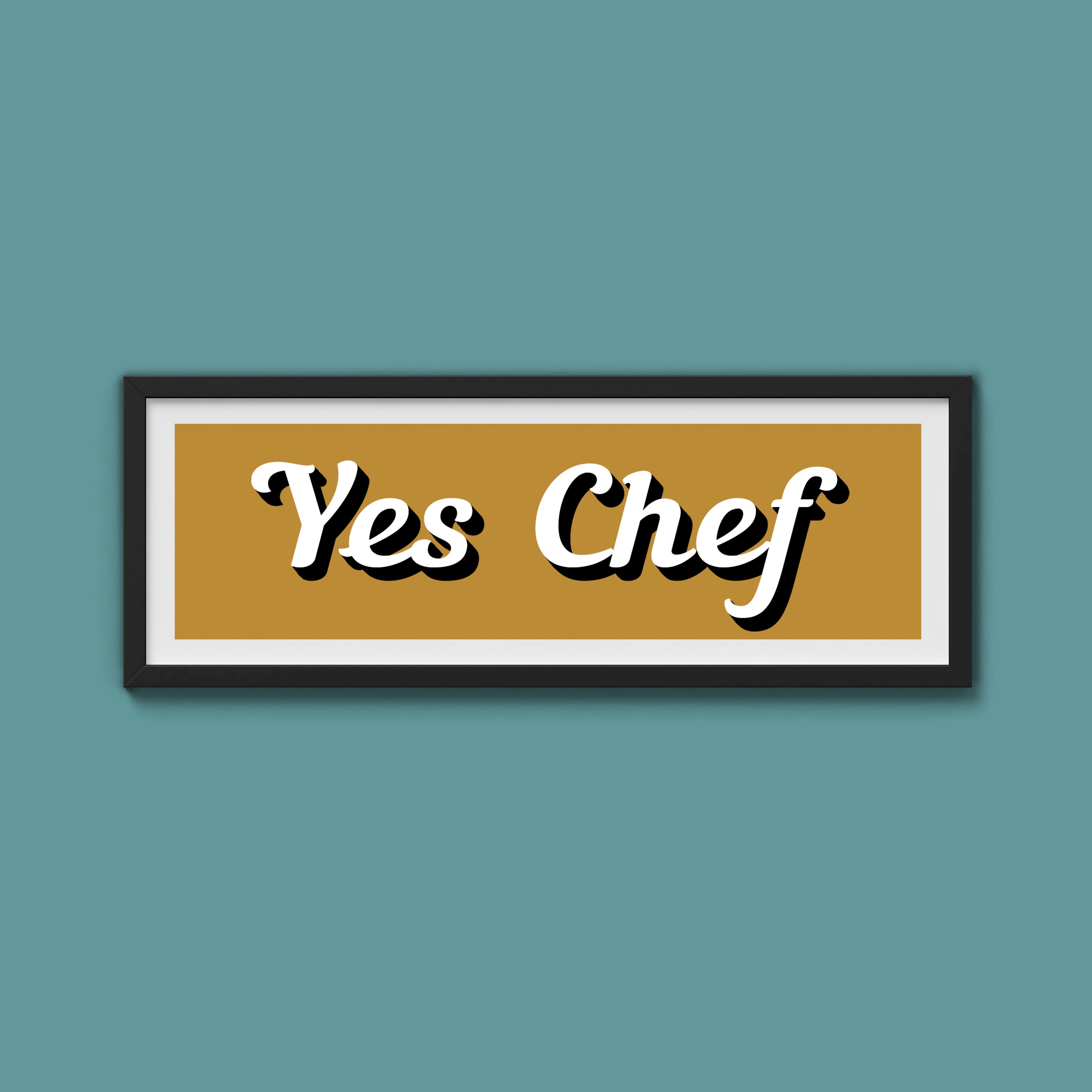 Yes Chef Framed Print