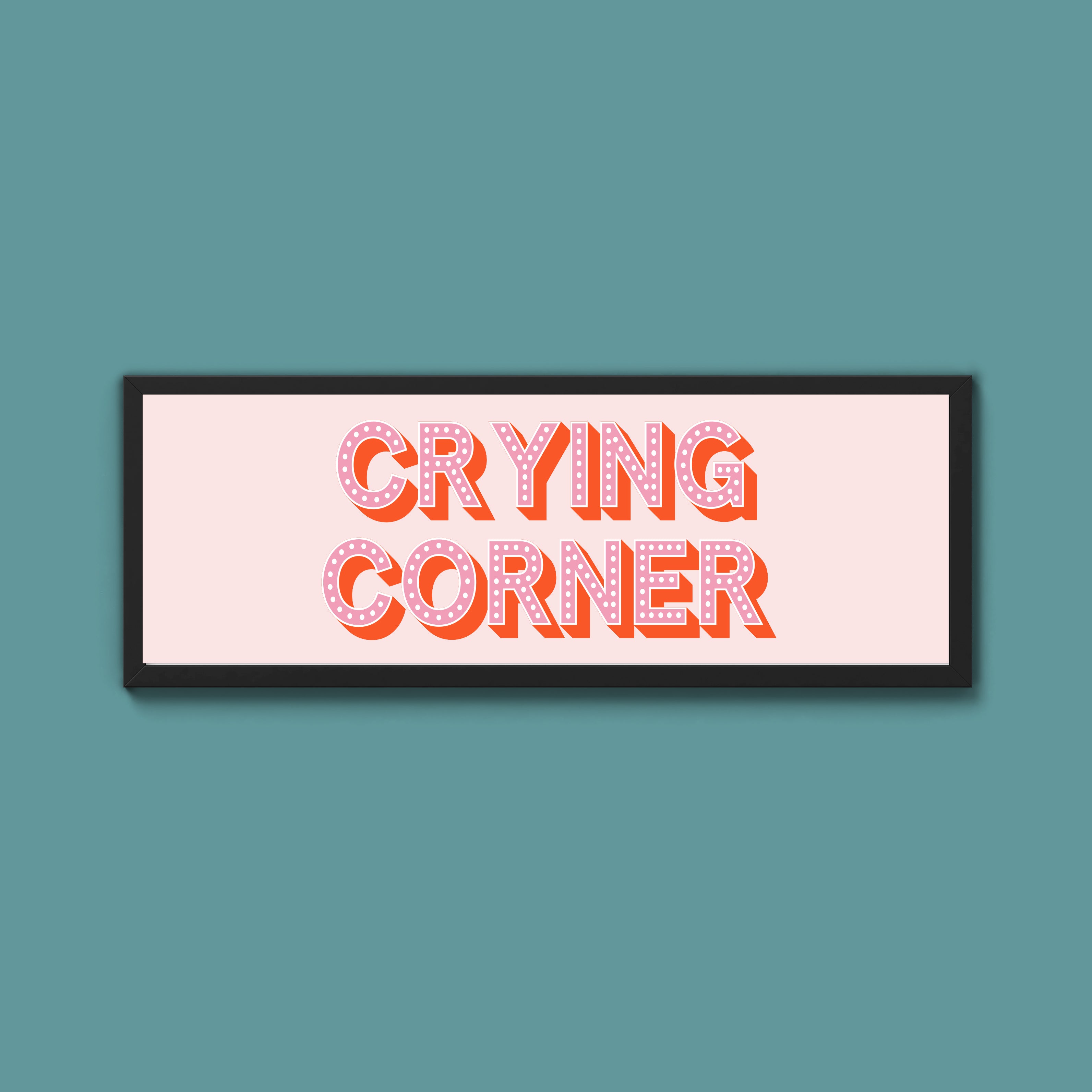 Crying Corner Framed Print (New Style)