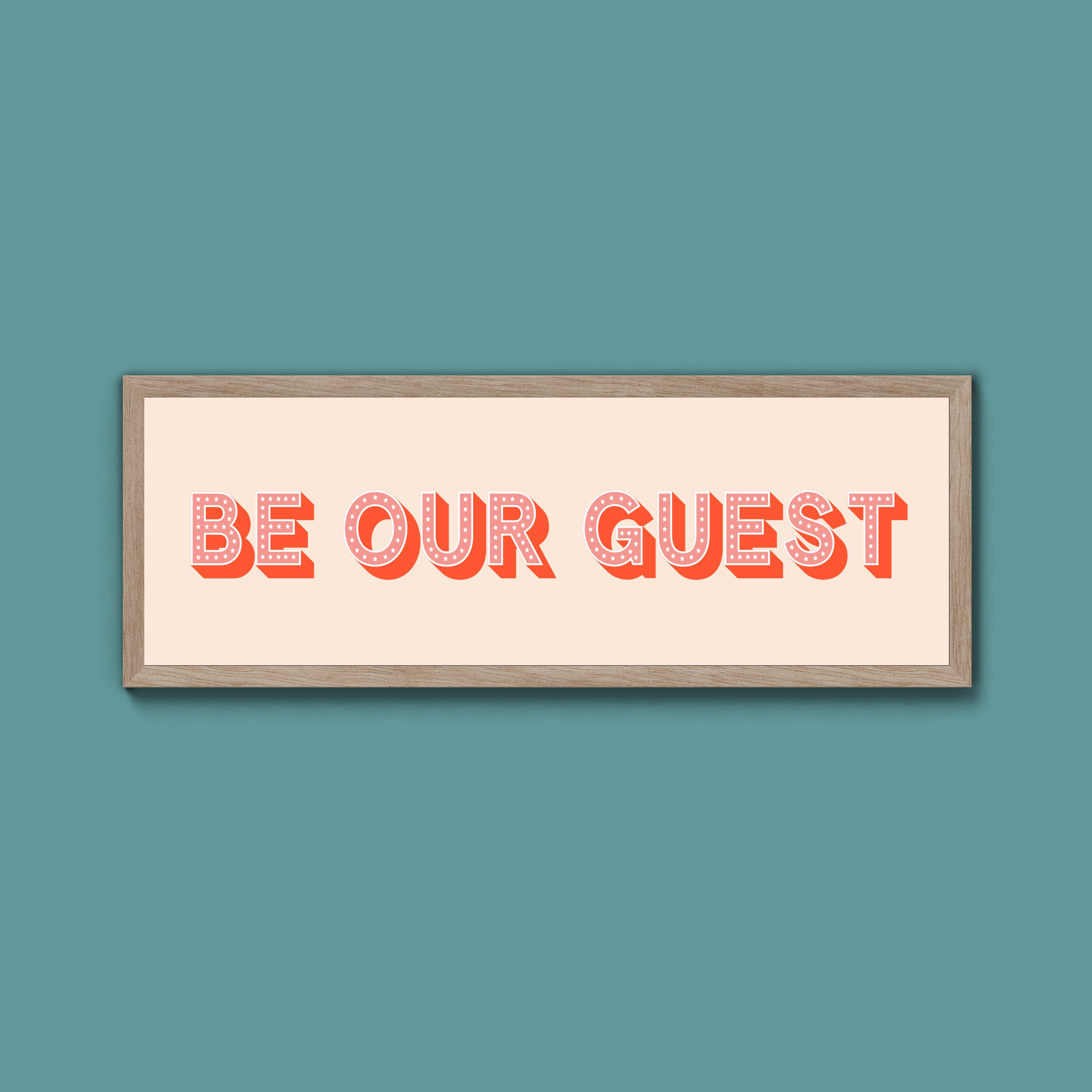 Be Our Guest Framed Print (New Style)