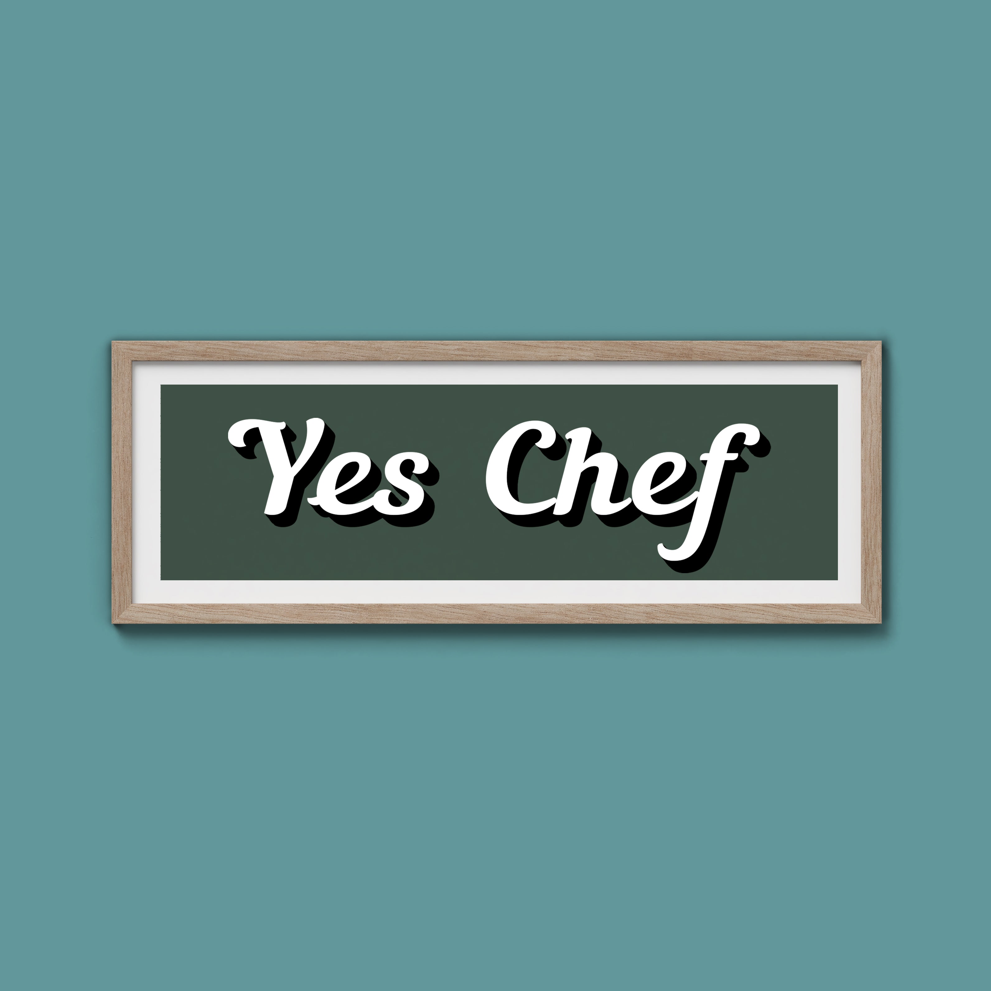 Yes Chef Framed Print
