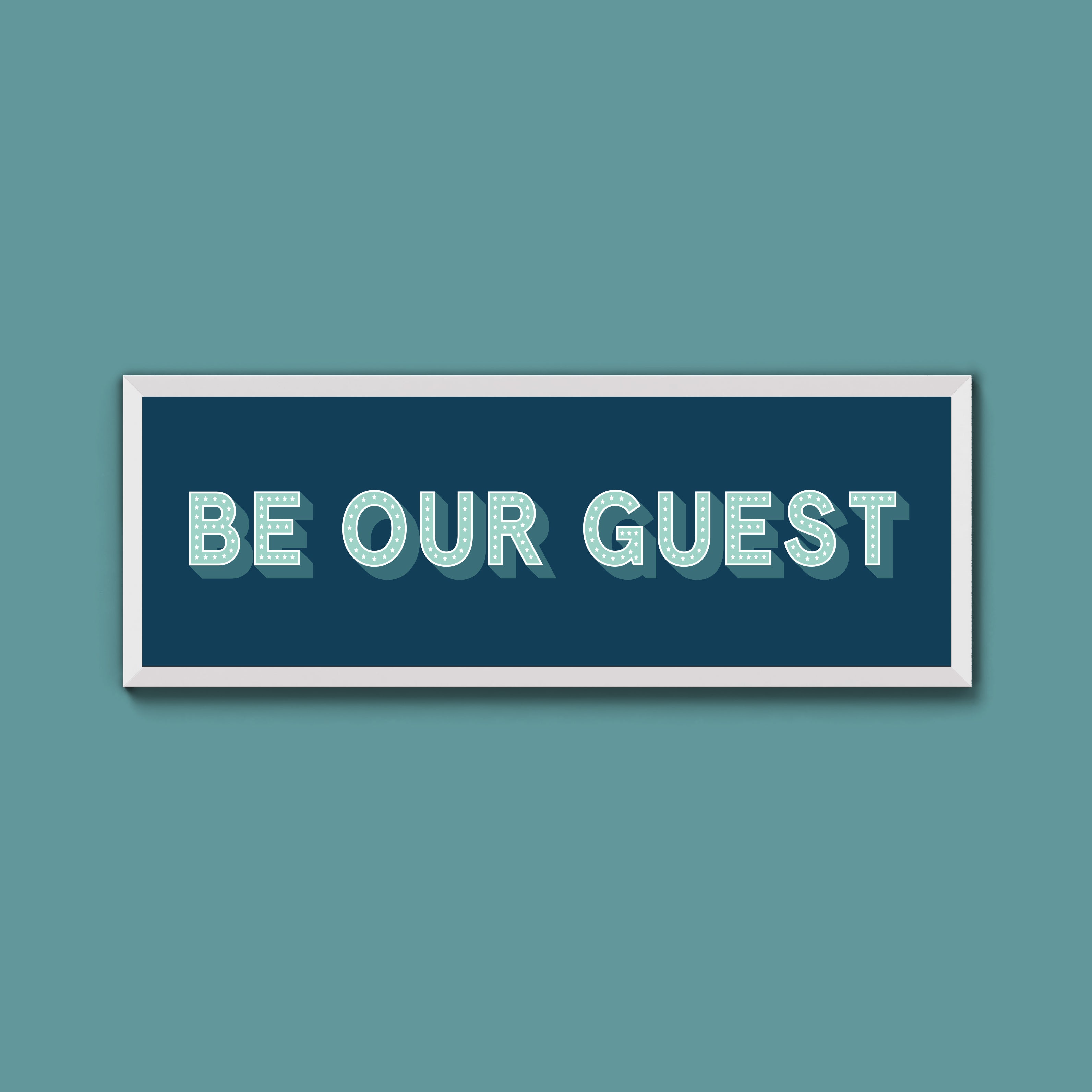 Be Our Guest Framed Print (New Style)