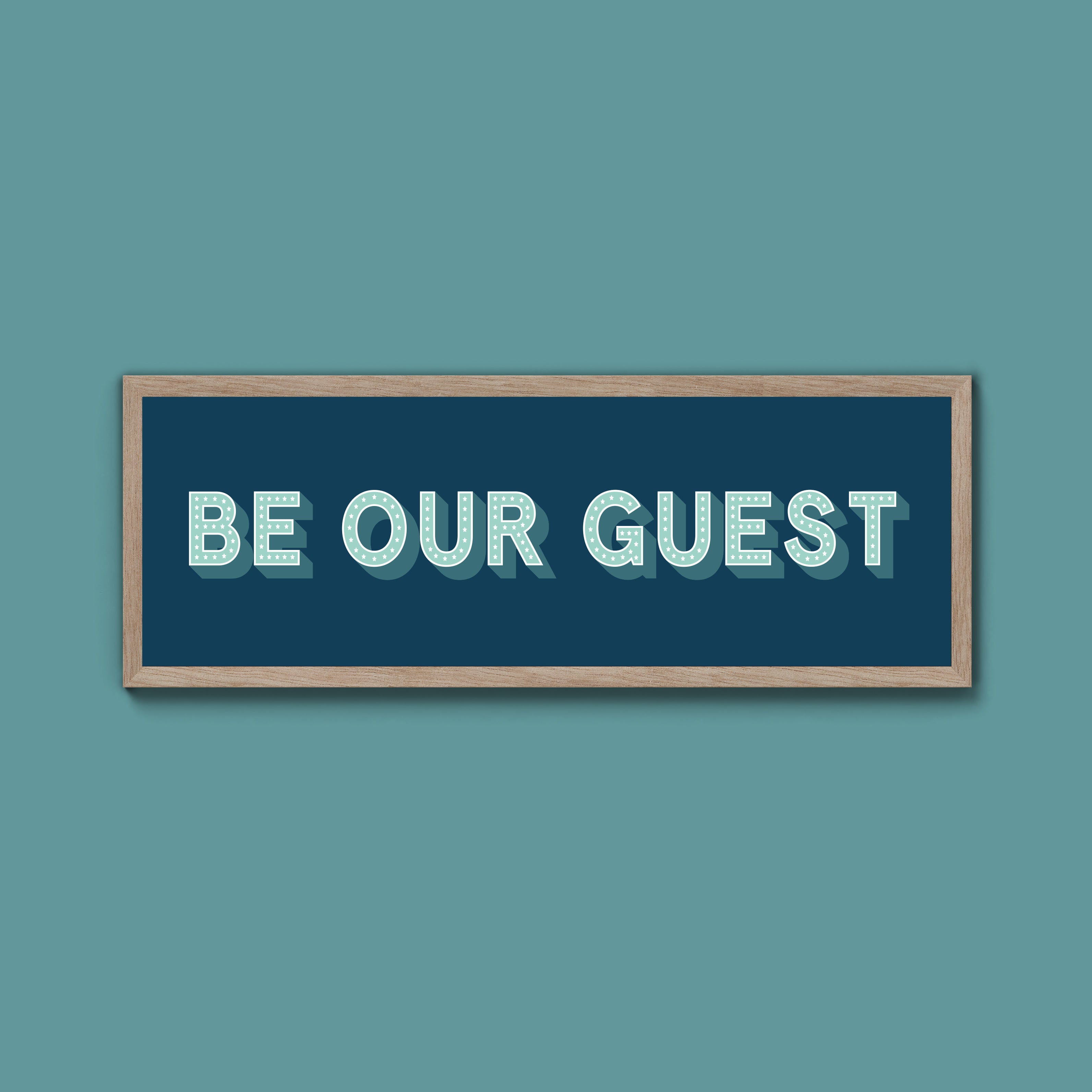 Be Our Guest Framed Print (New Style)