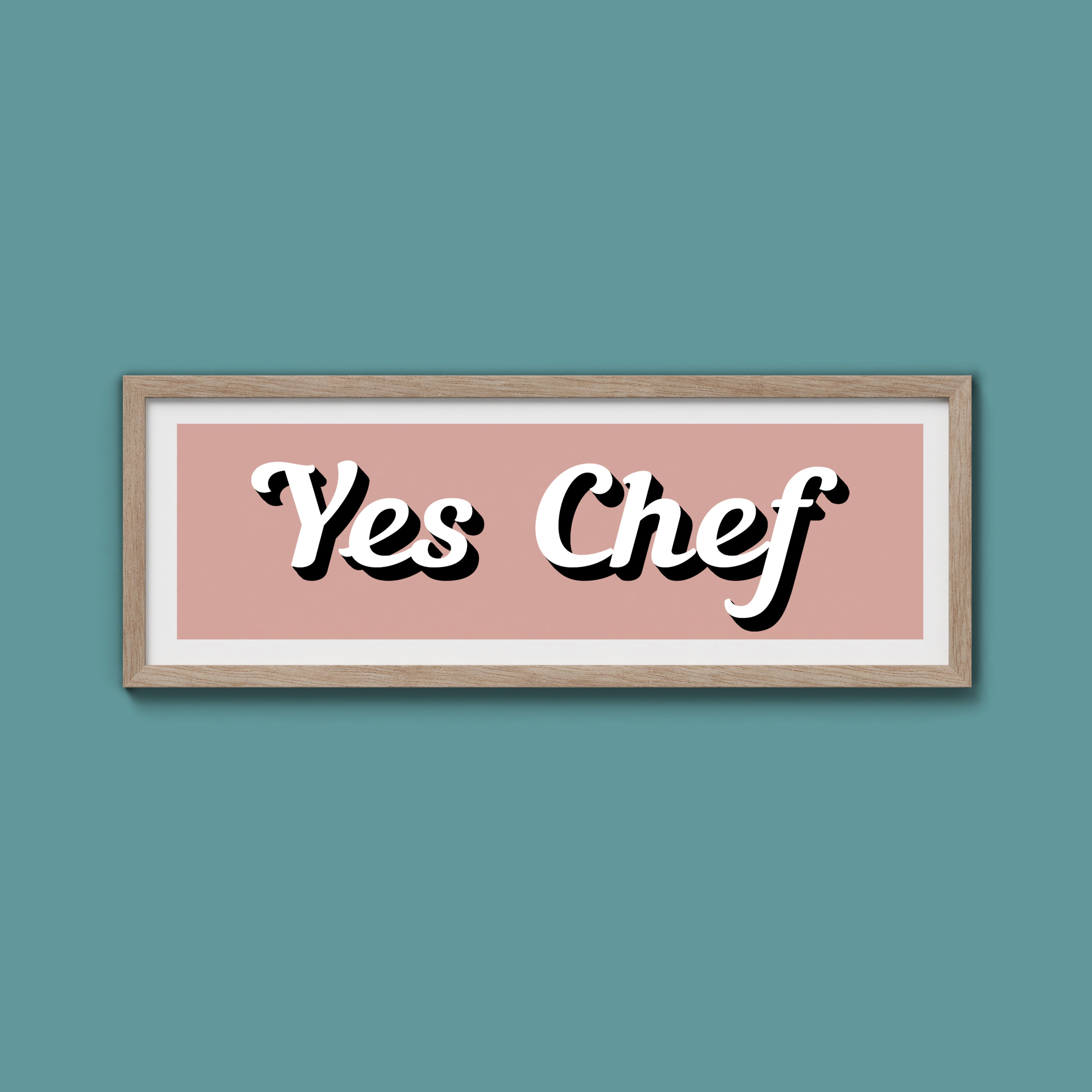 Yes Chef Framed Print