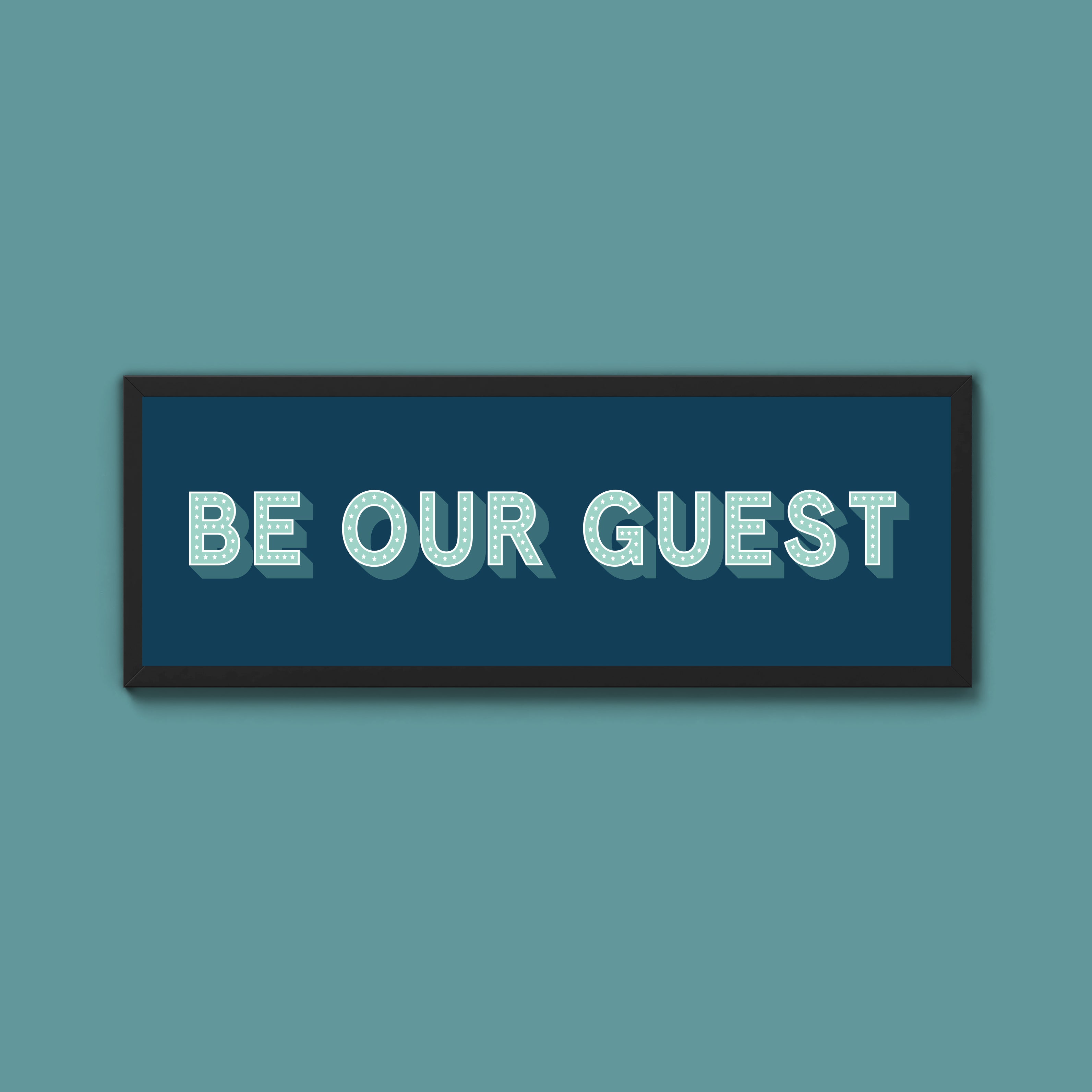 Be Our Guest Framed Print (New Style)