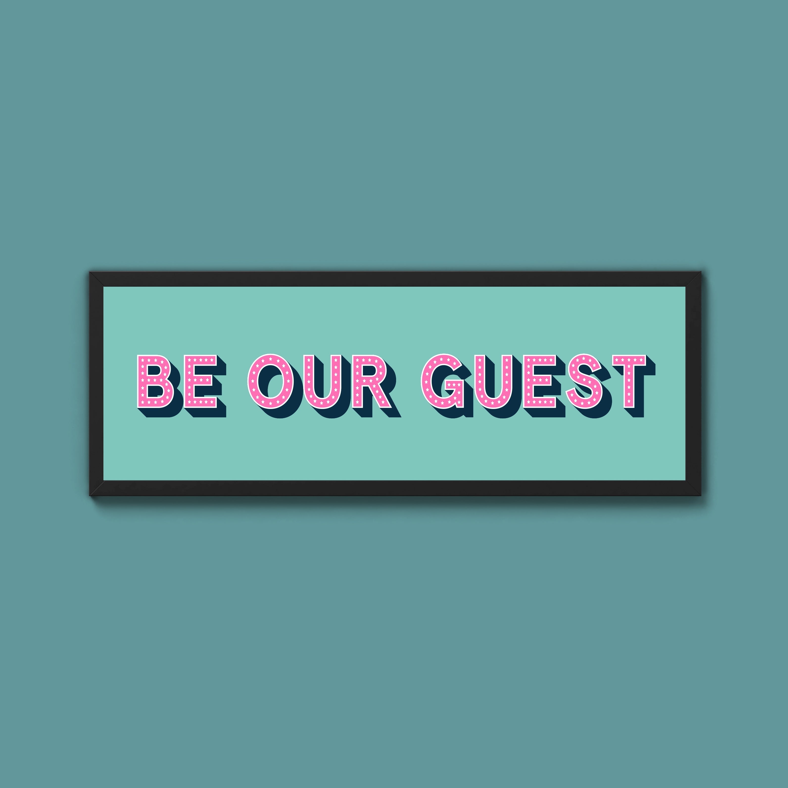 Be Our Guest Framed Print (New Style)
