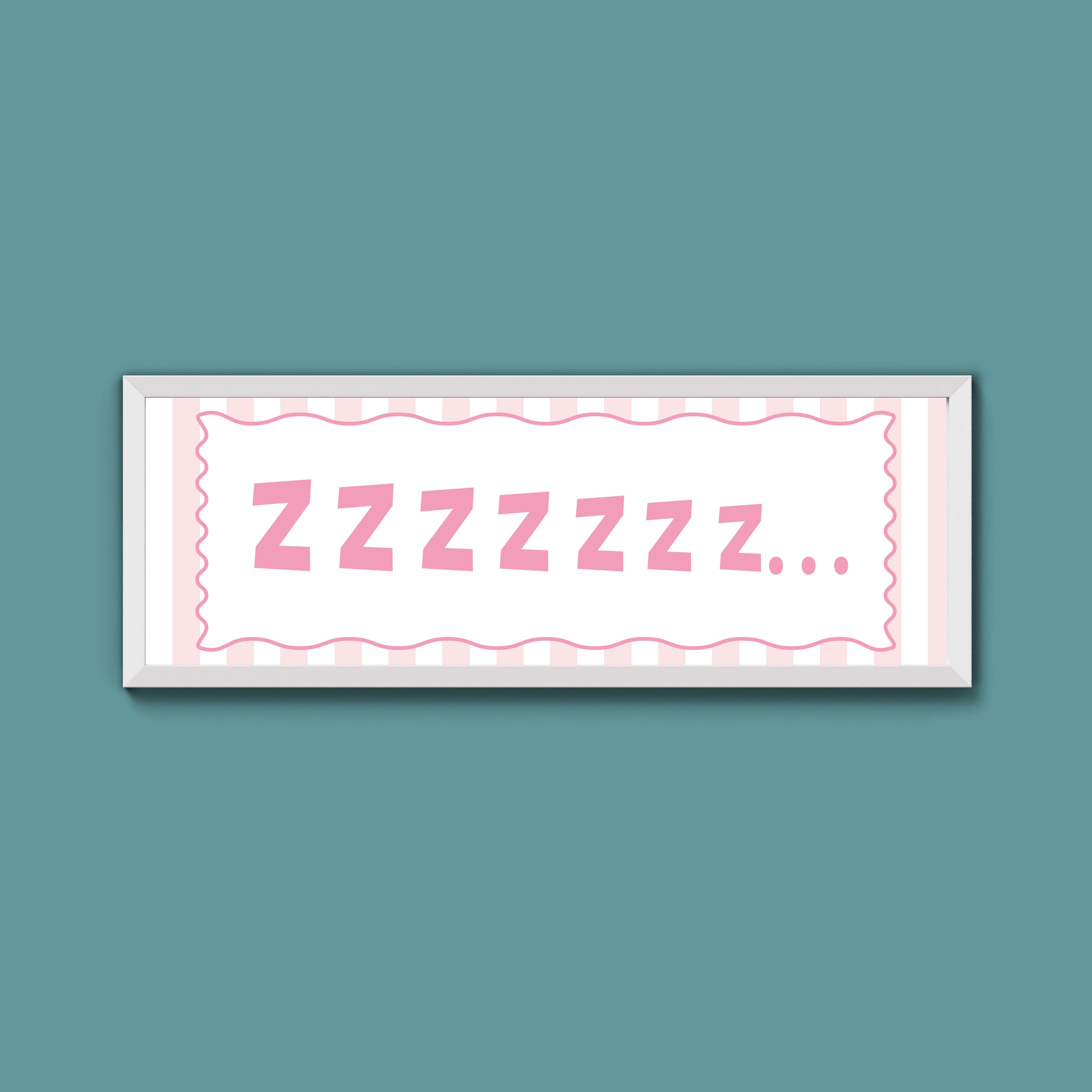 Snooze Zzzzz Framed Print