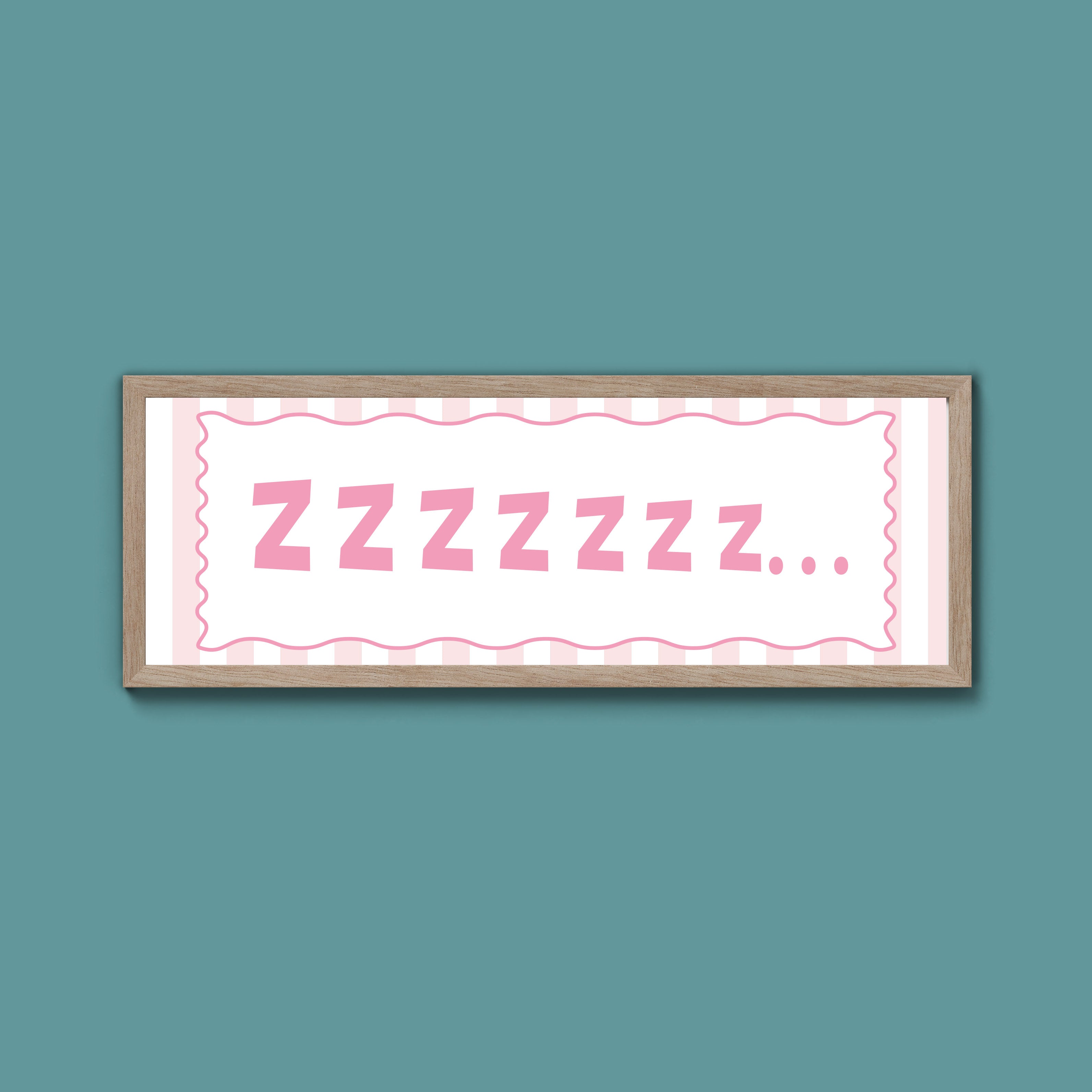 Snooze Zzzzz Framed Print