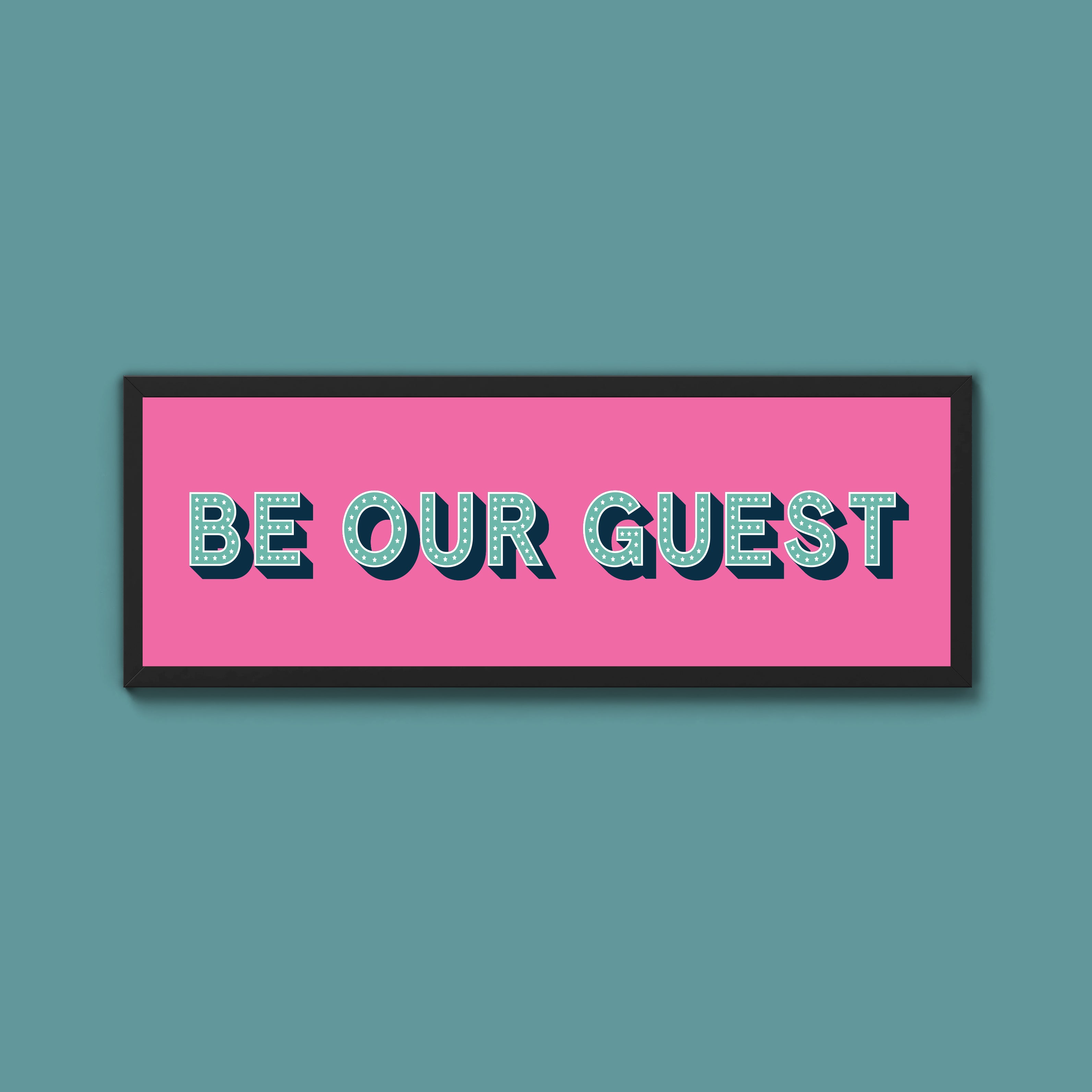 Be Our Guest Framed Print (New Style)