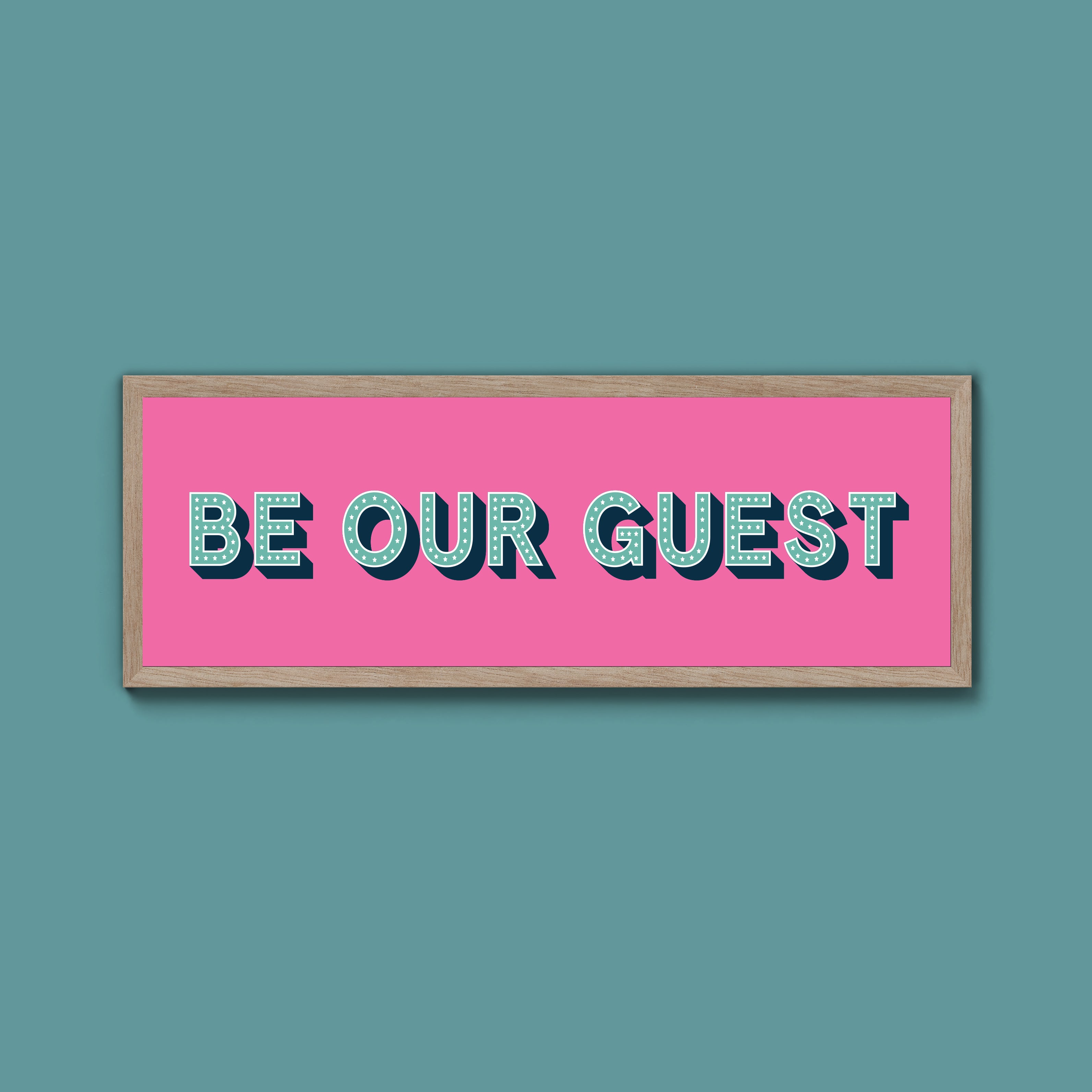 Be Our Guest Framed Print (New Style)