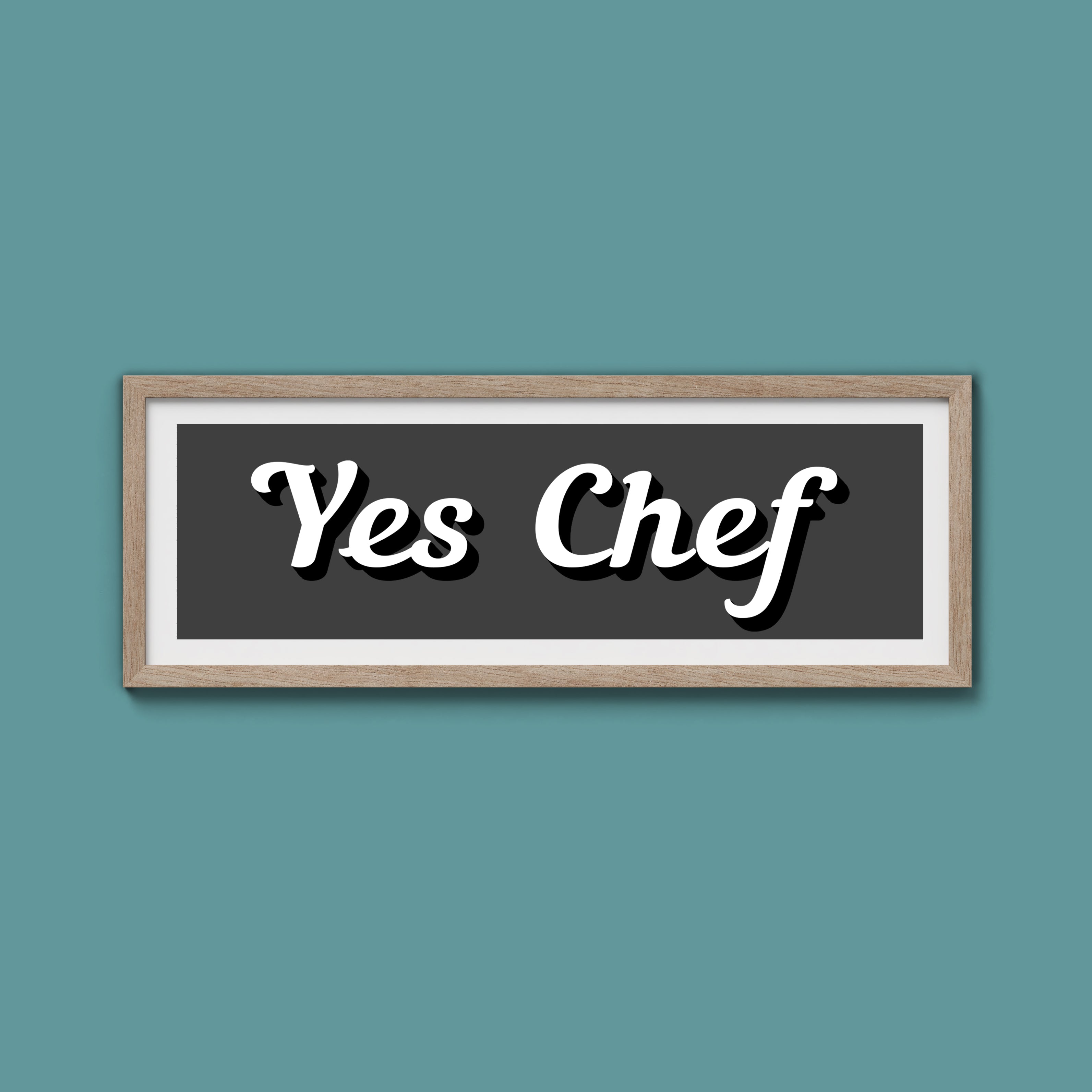 Yes Chef Framed Print