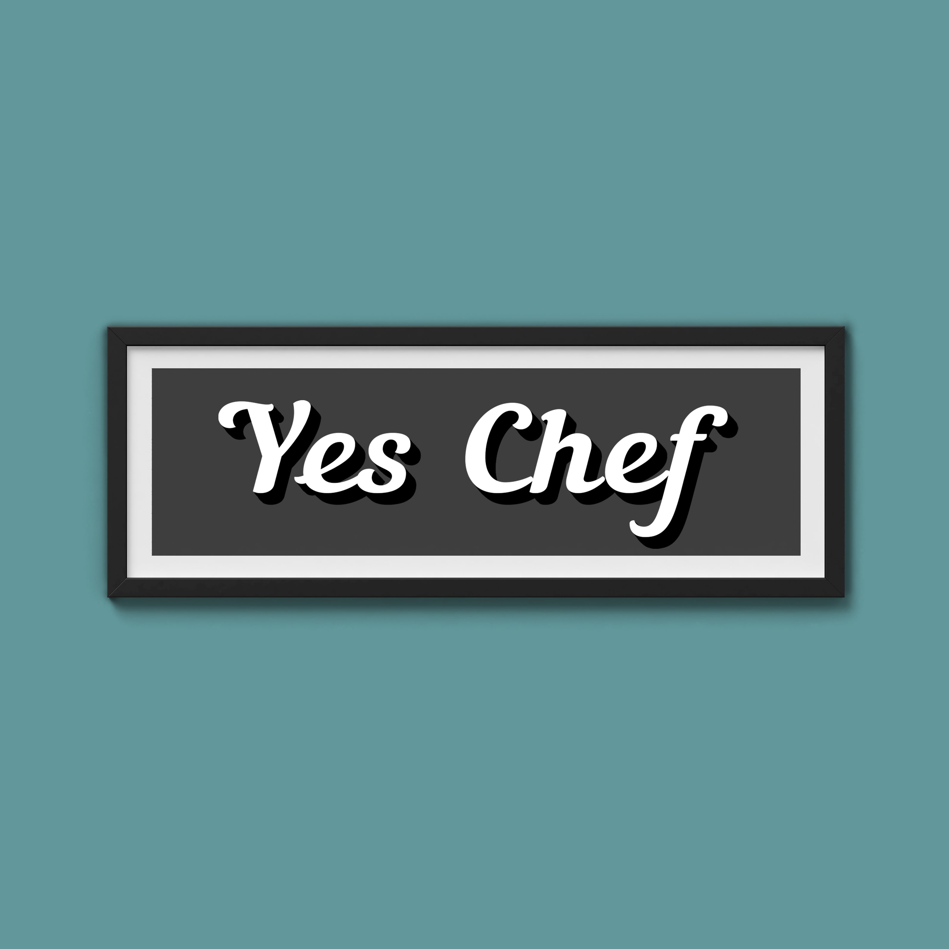 Yes Chef Framed Print