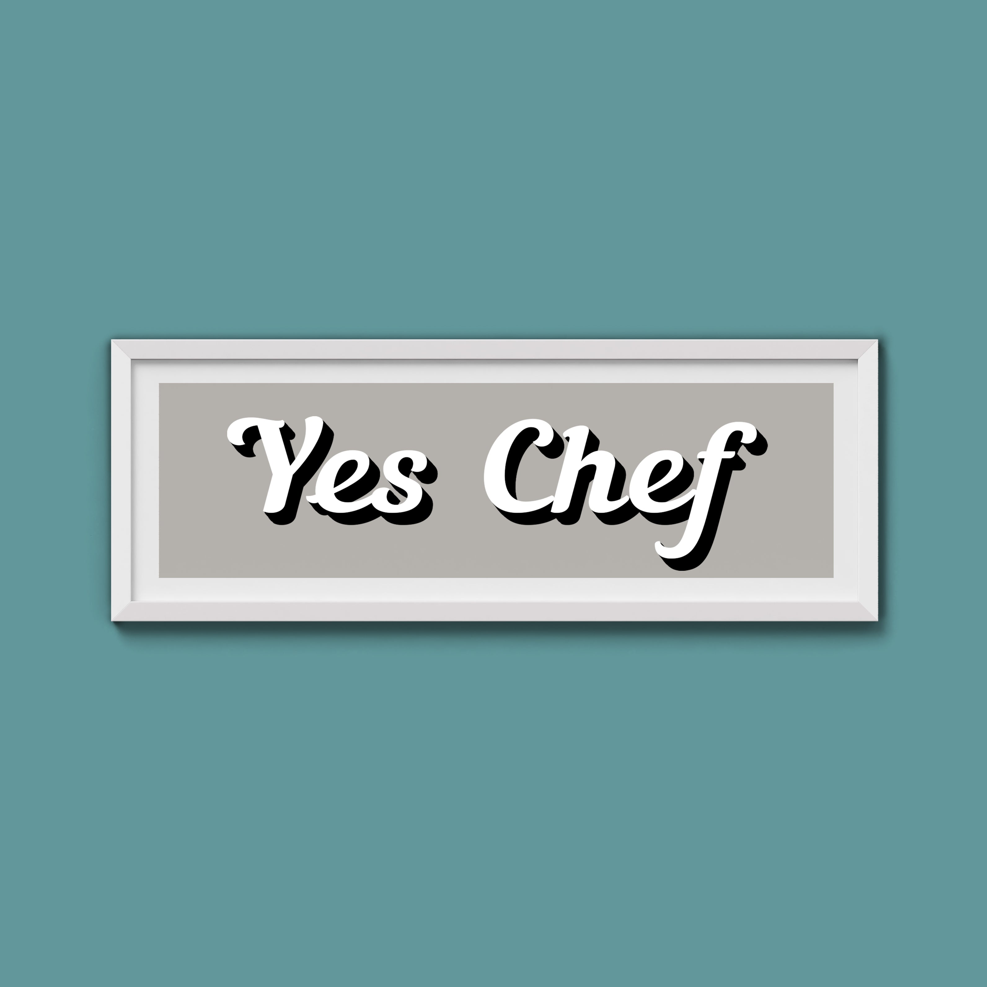 Yes Chef Framed Print