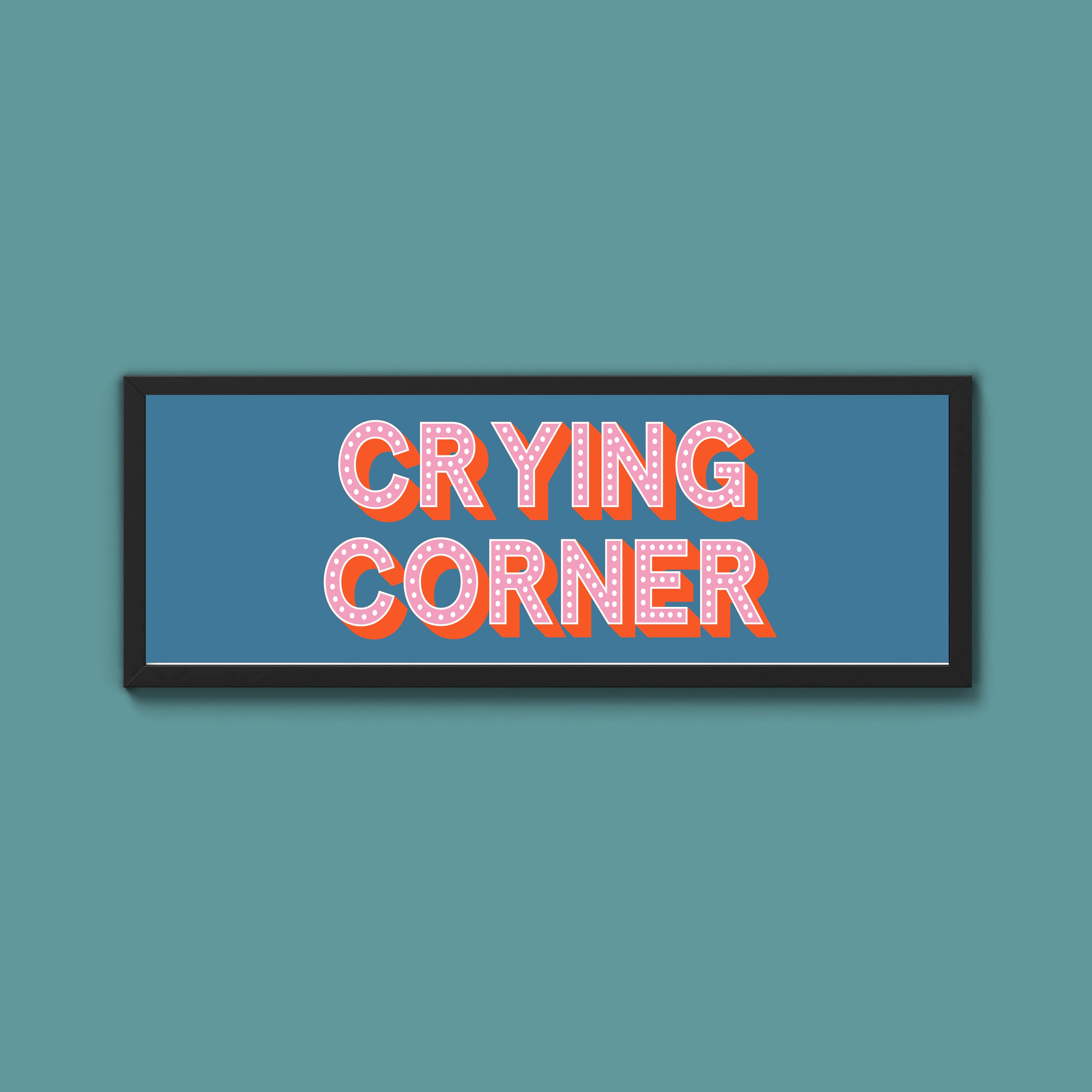 Crying Corner Framed Print (New Style)