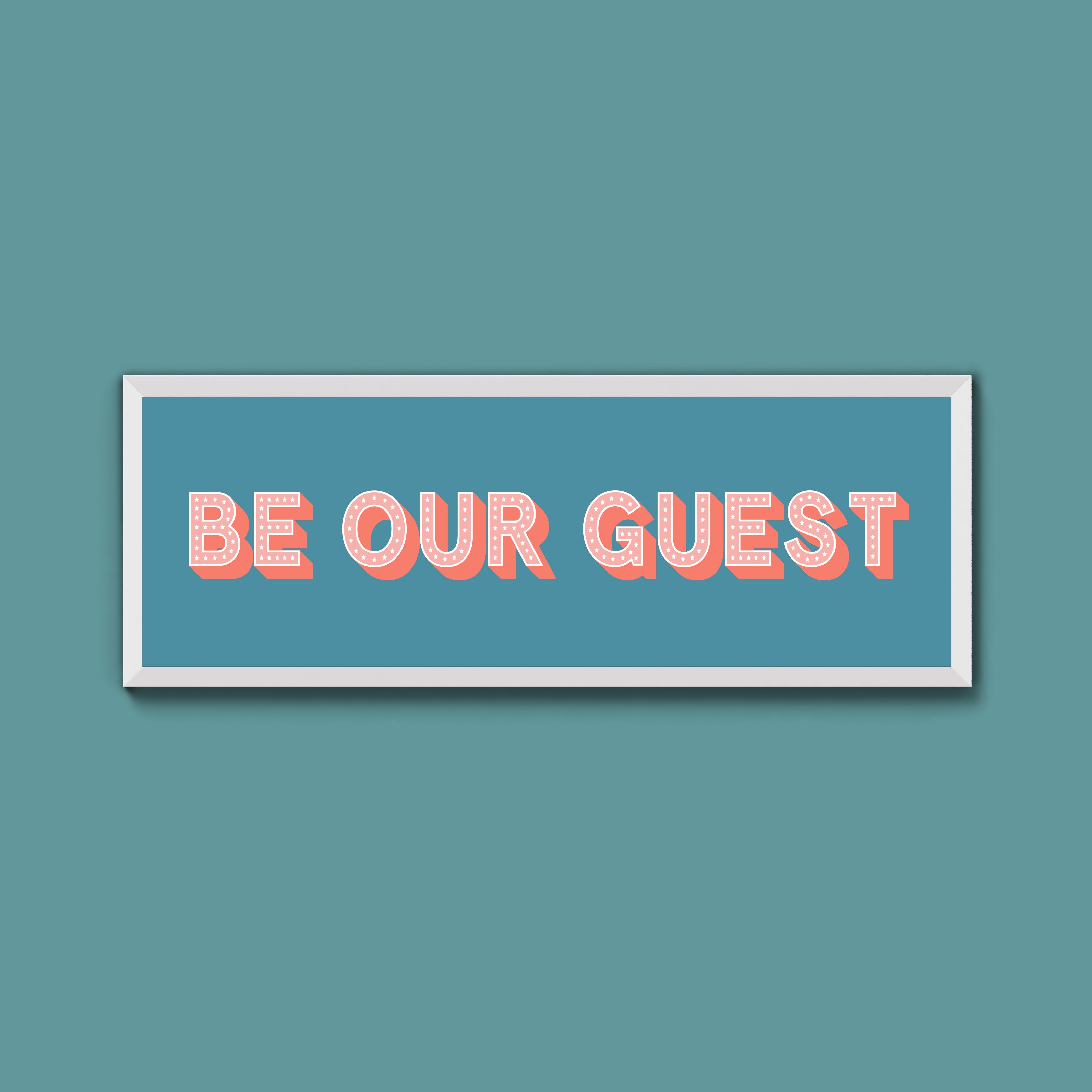 Be Our Guest Framed Print (New Style)