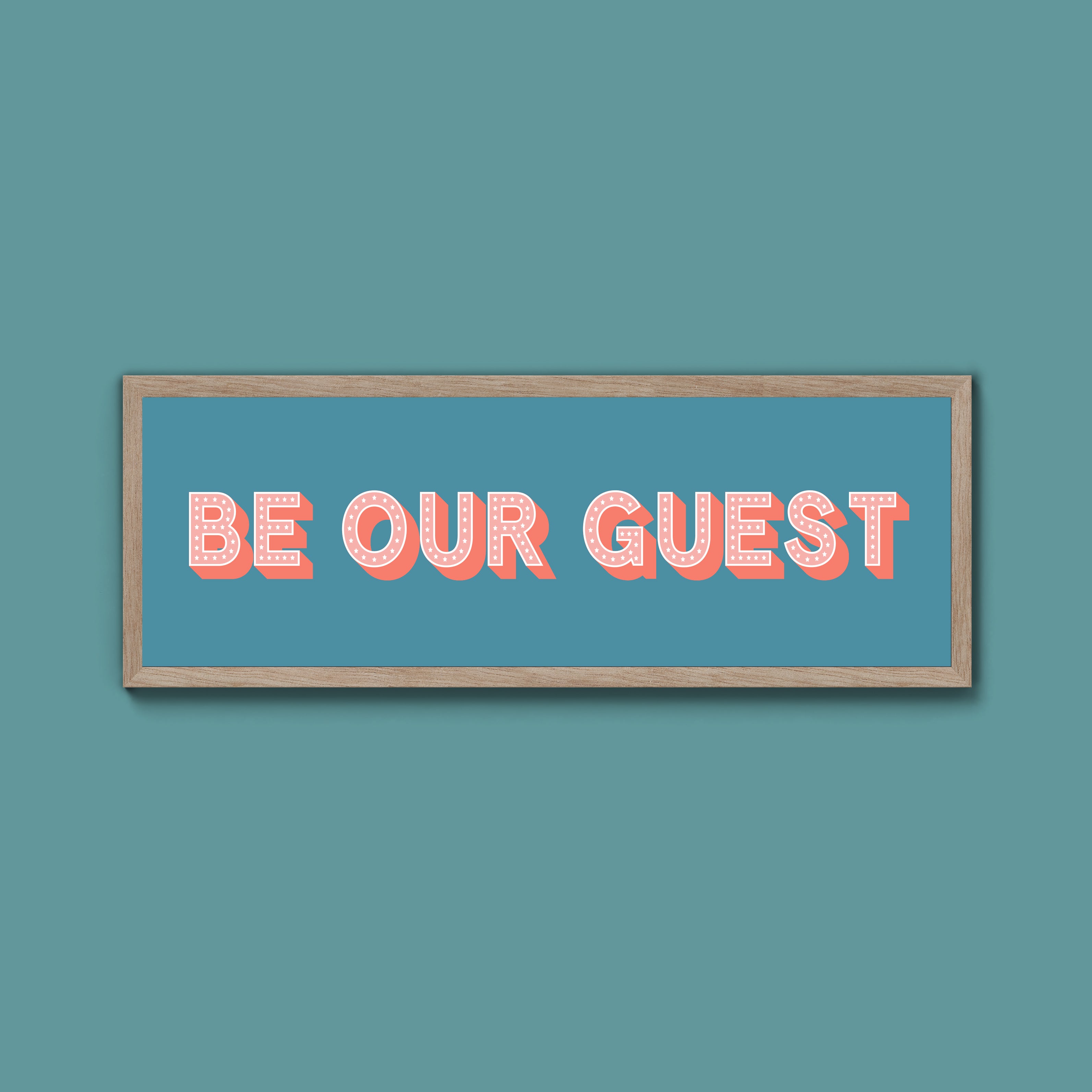 Be Our Guest Framed Print (New Style)