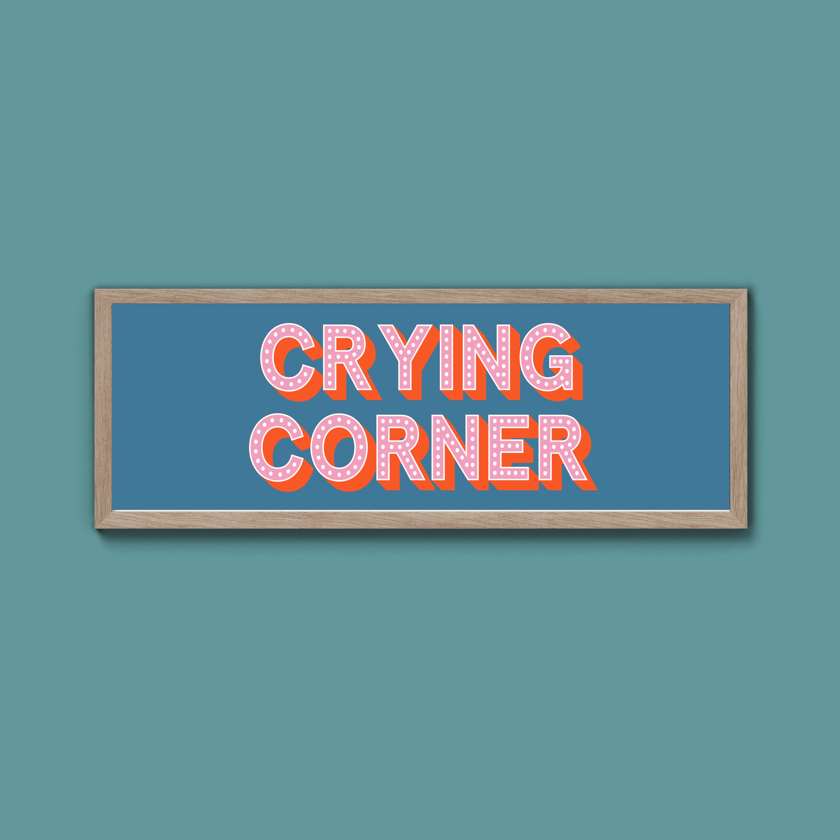 Crying Corner Framed Print (New Style)