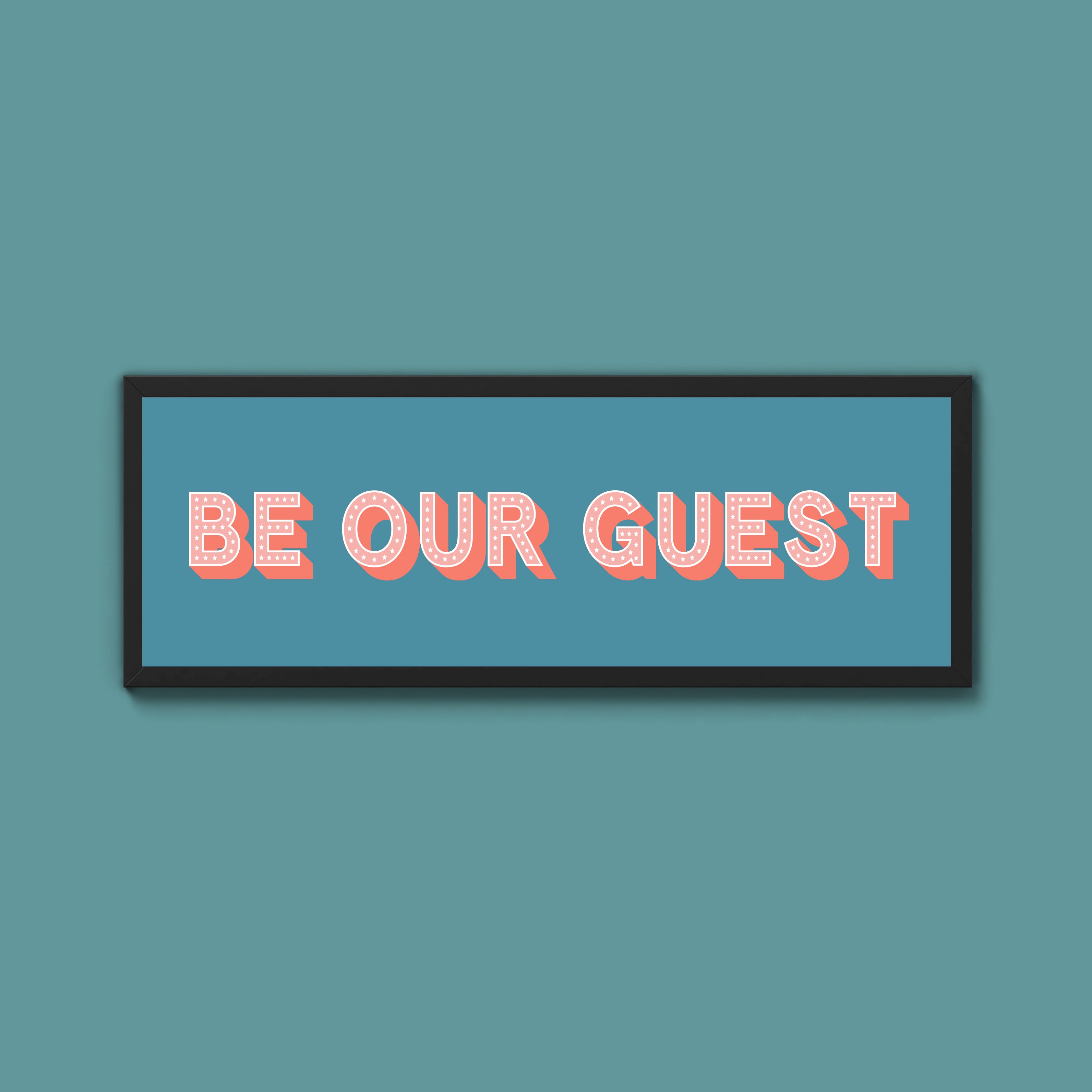 Be Our Guest Framed Print (New Style)