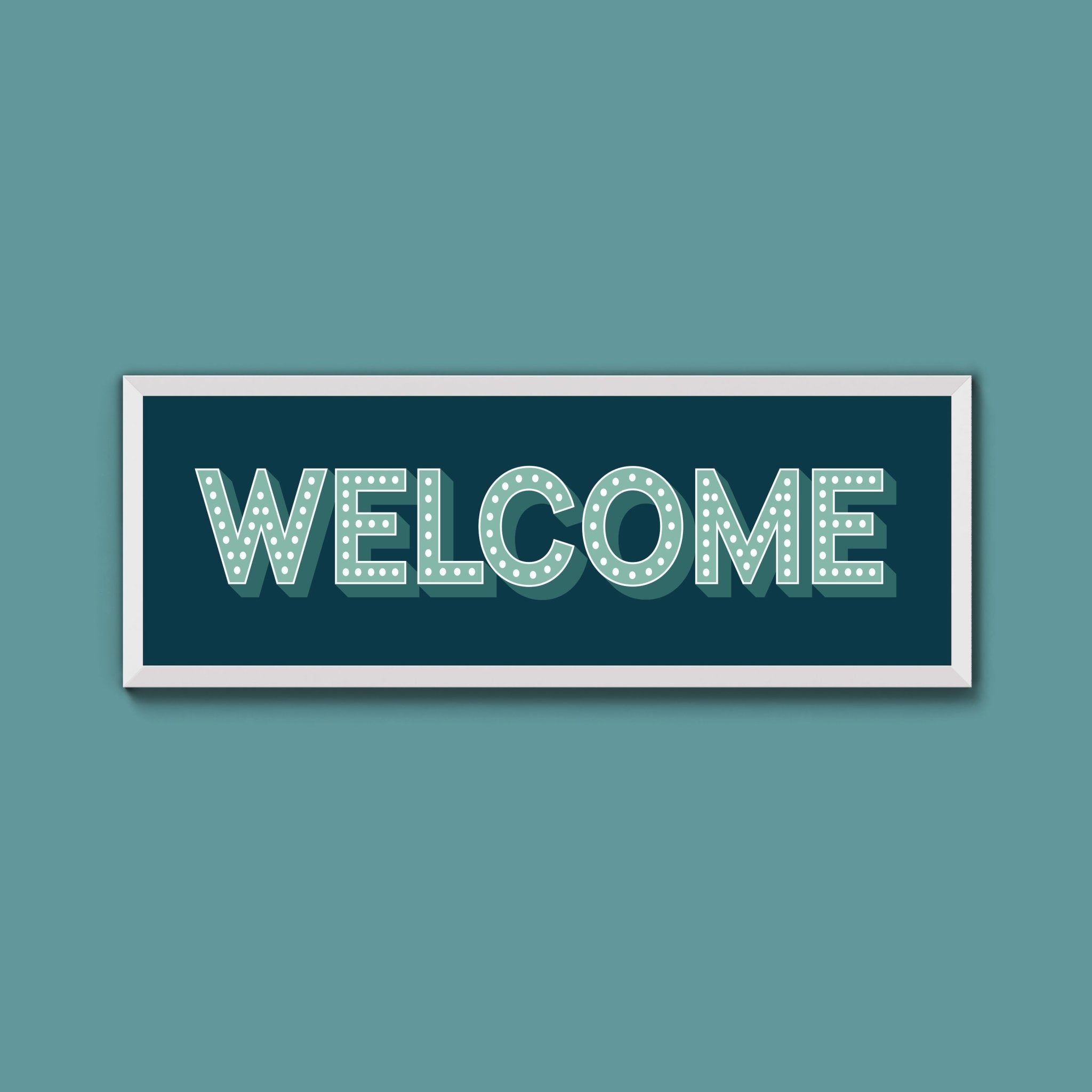 Welcome Framed Print (New Style) - Above The Door