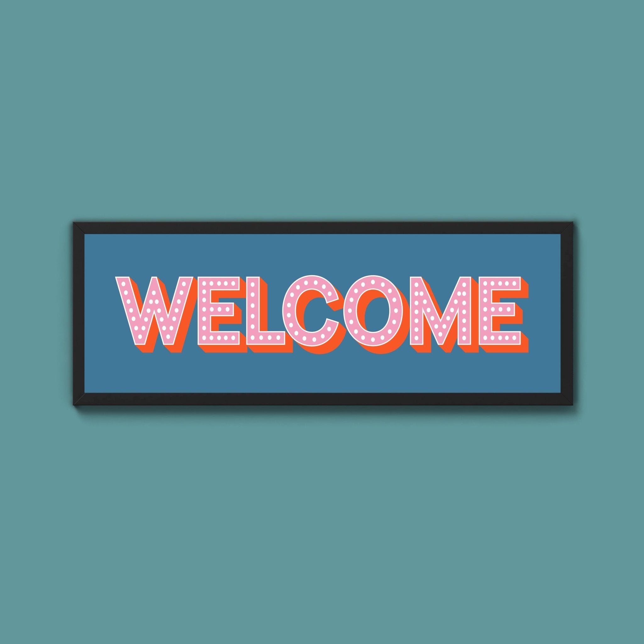 Welcome Framed Print (New Style) - Above The Door
