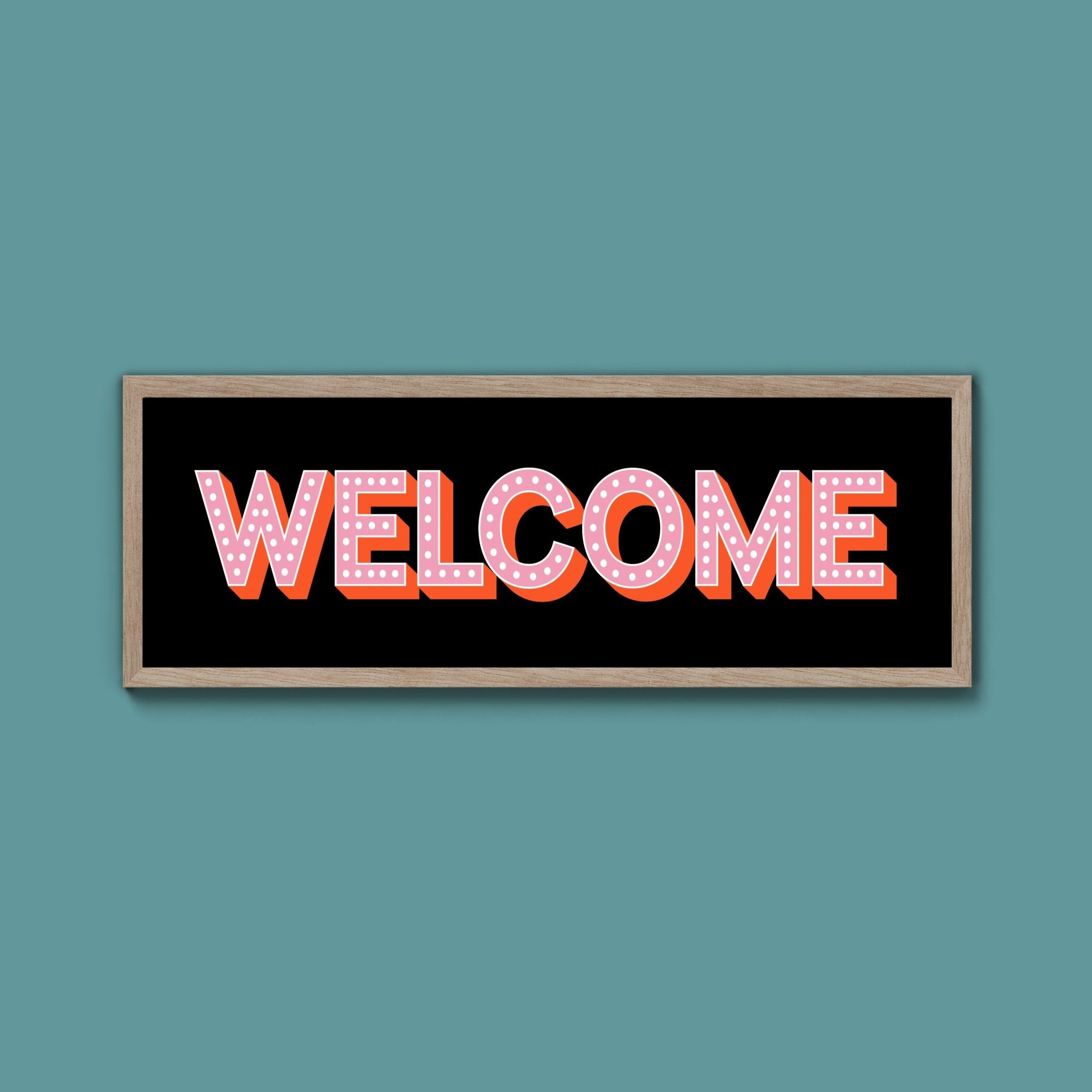 Welcome Framed Print (New Style) - Above The Door