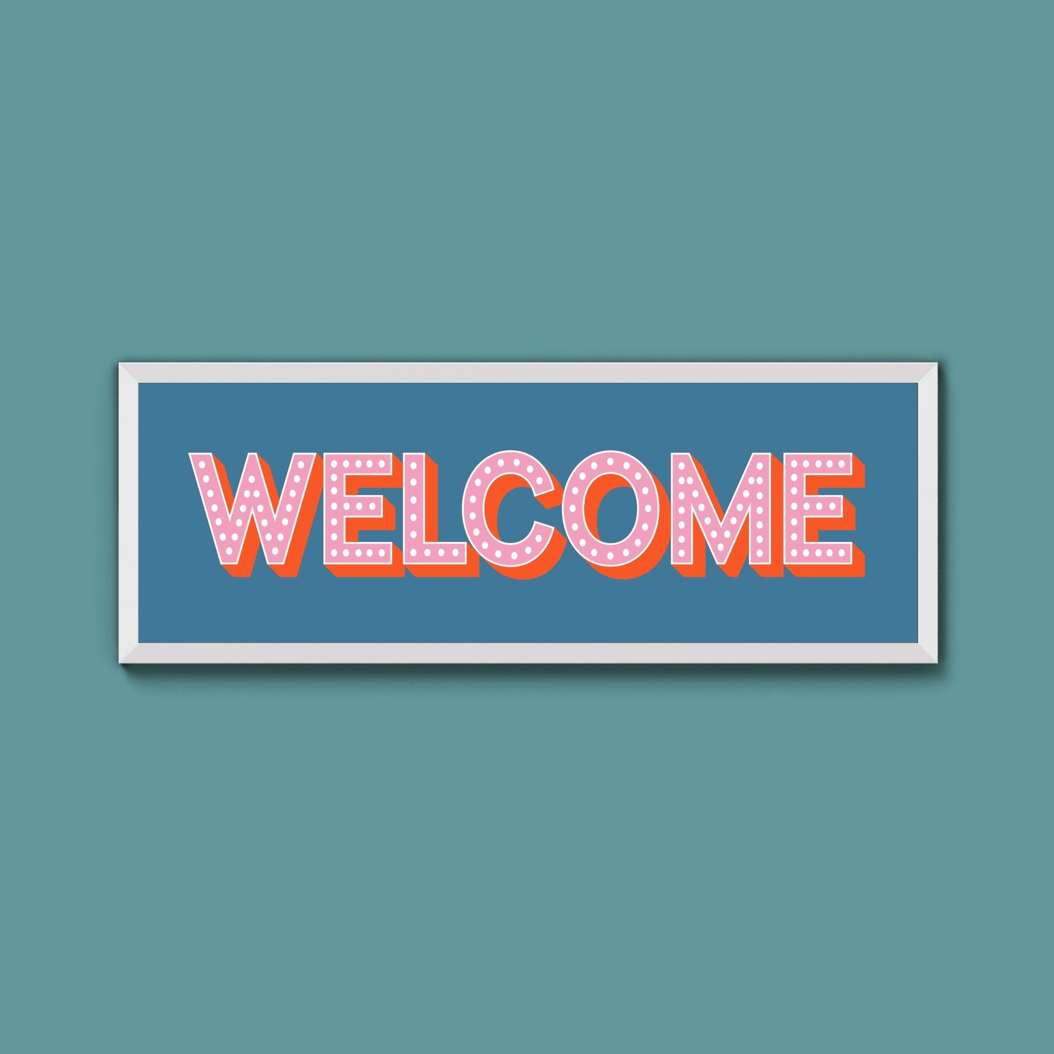 Welcome Framed Print (New Style) - Above The Door