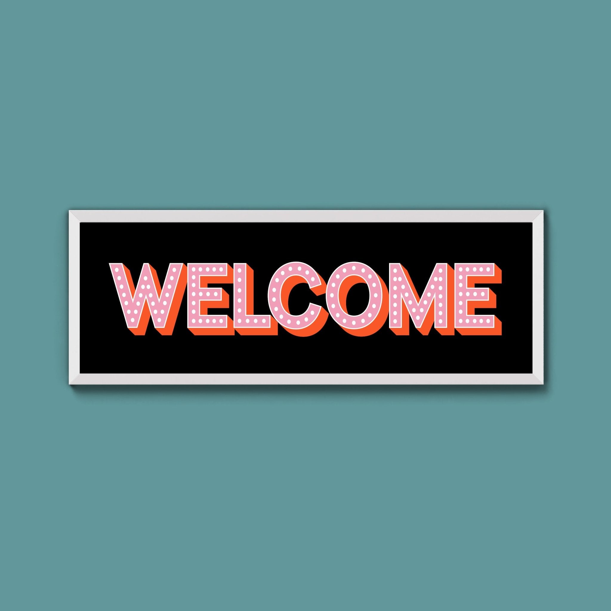Welcome Framed Print (New Style) - Above The Door