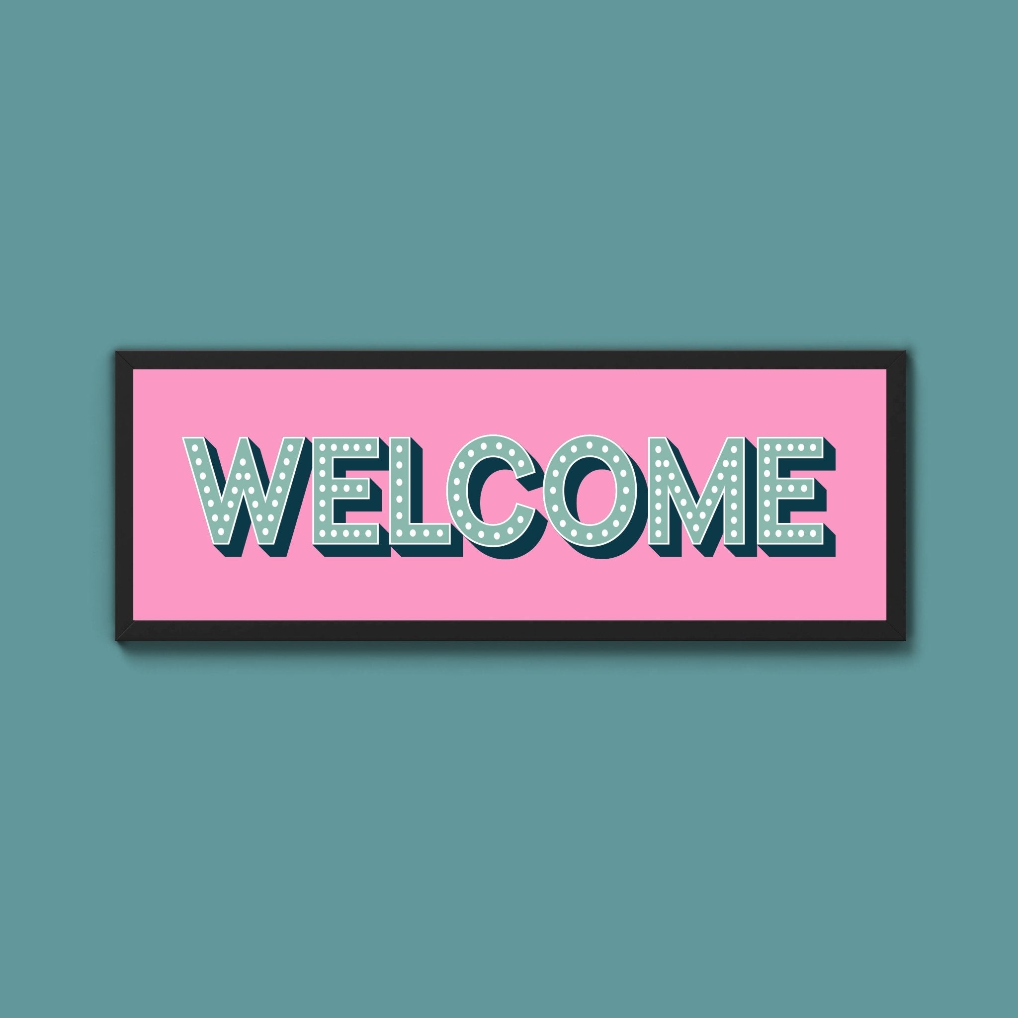 Welcome Framed Print (New Style) - Above The Door