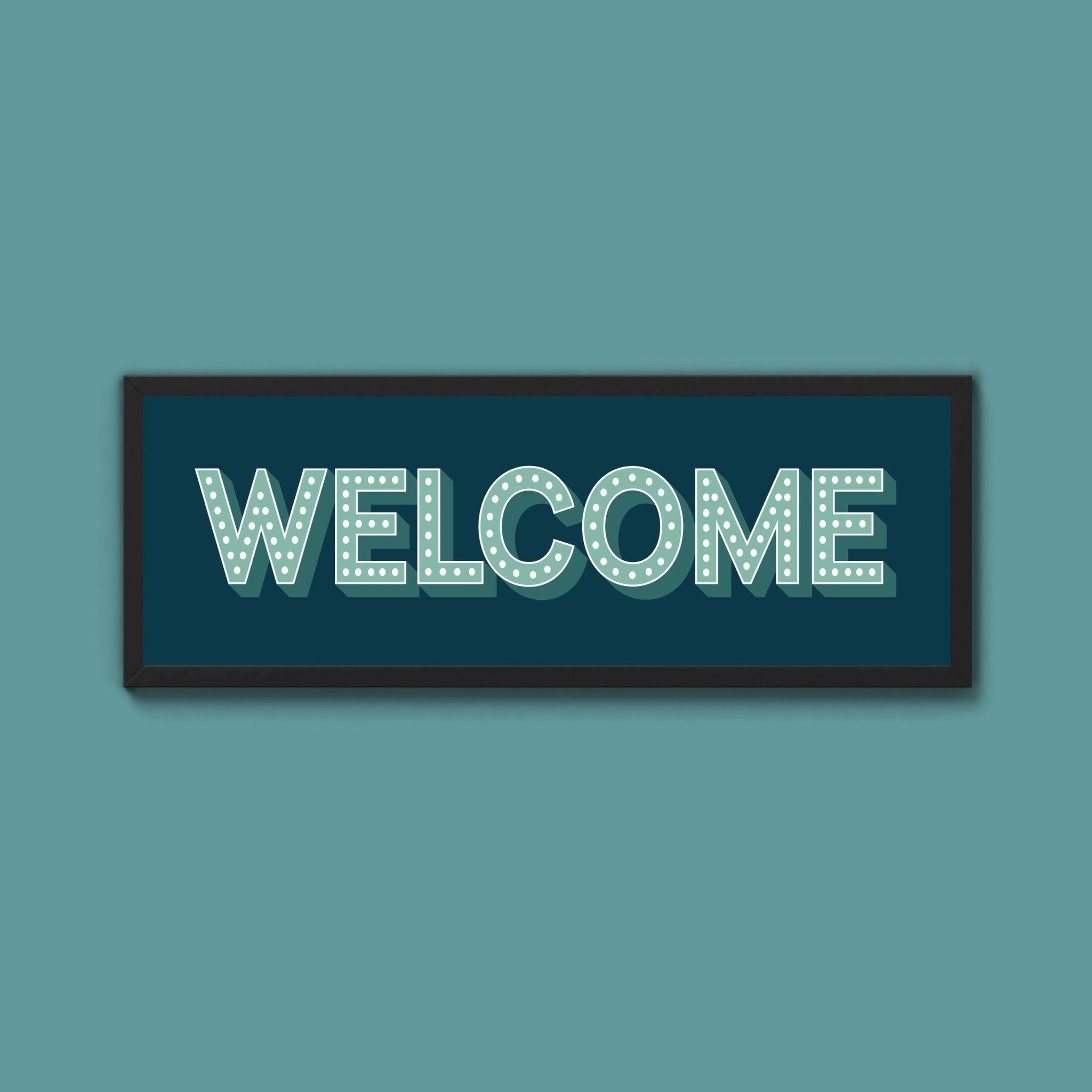 Welcome Framed Print (New Style) - Above The Door