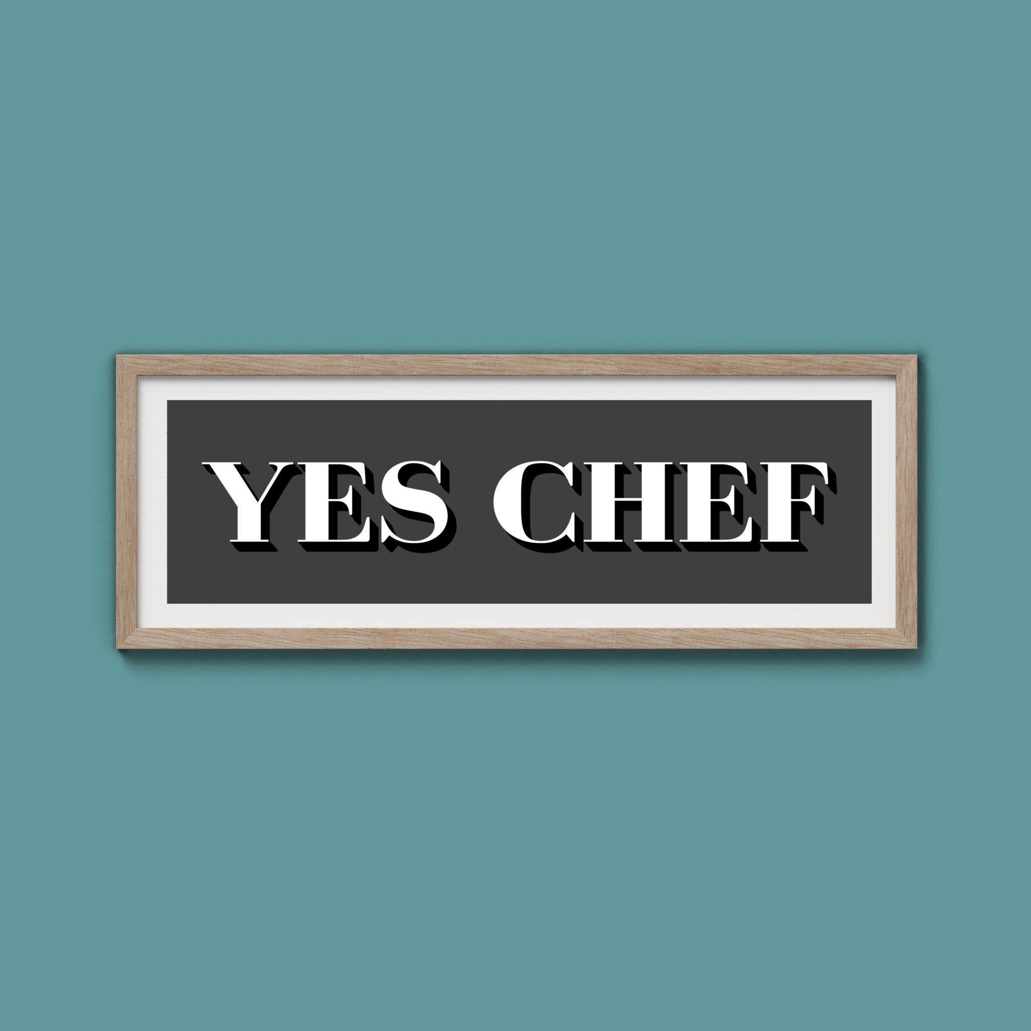 Yes Chef Framed Print - Above The Door