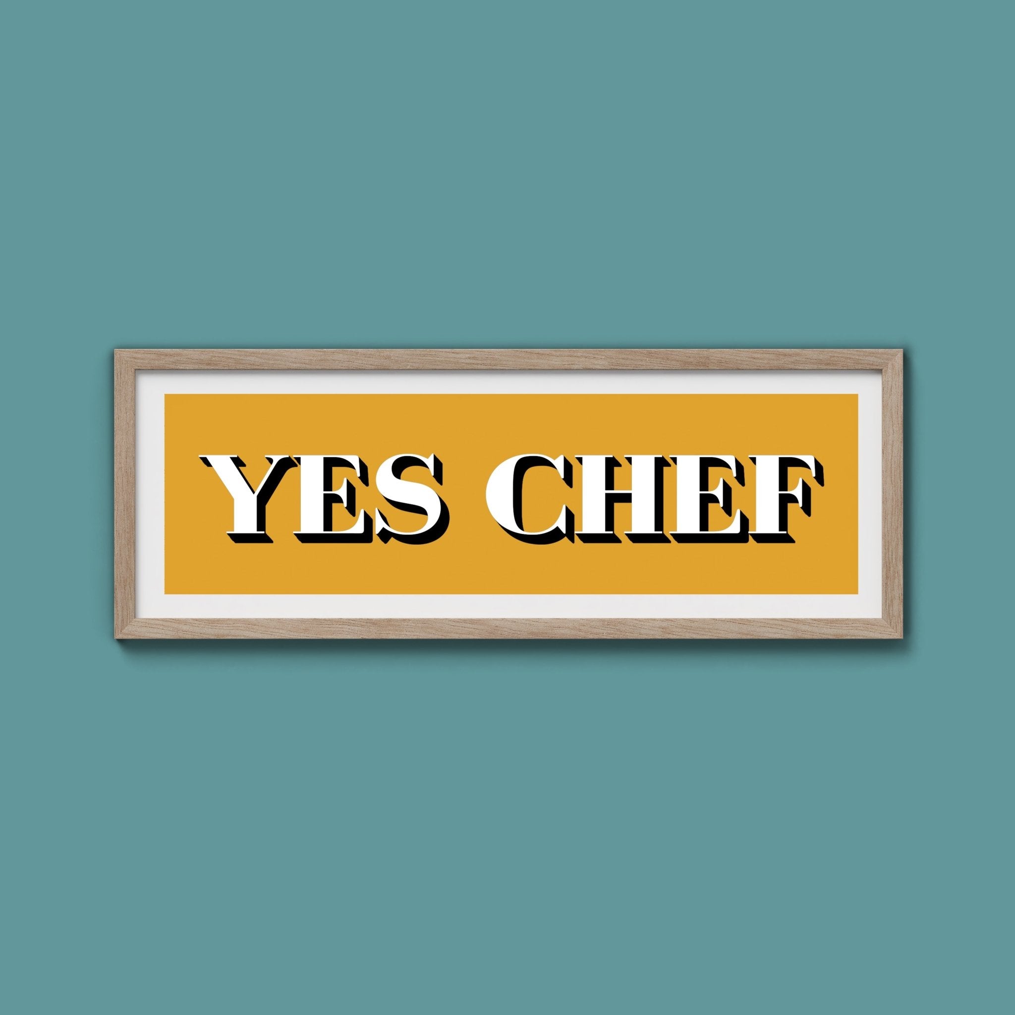 Yes Chef Framed Print - Above The Door