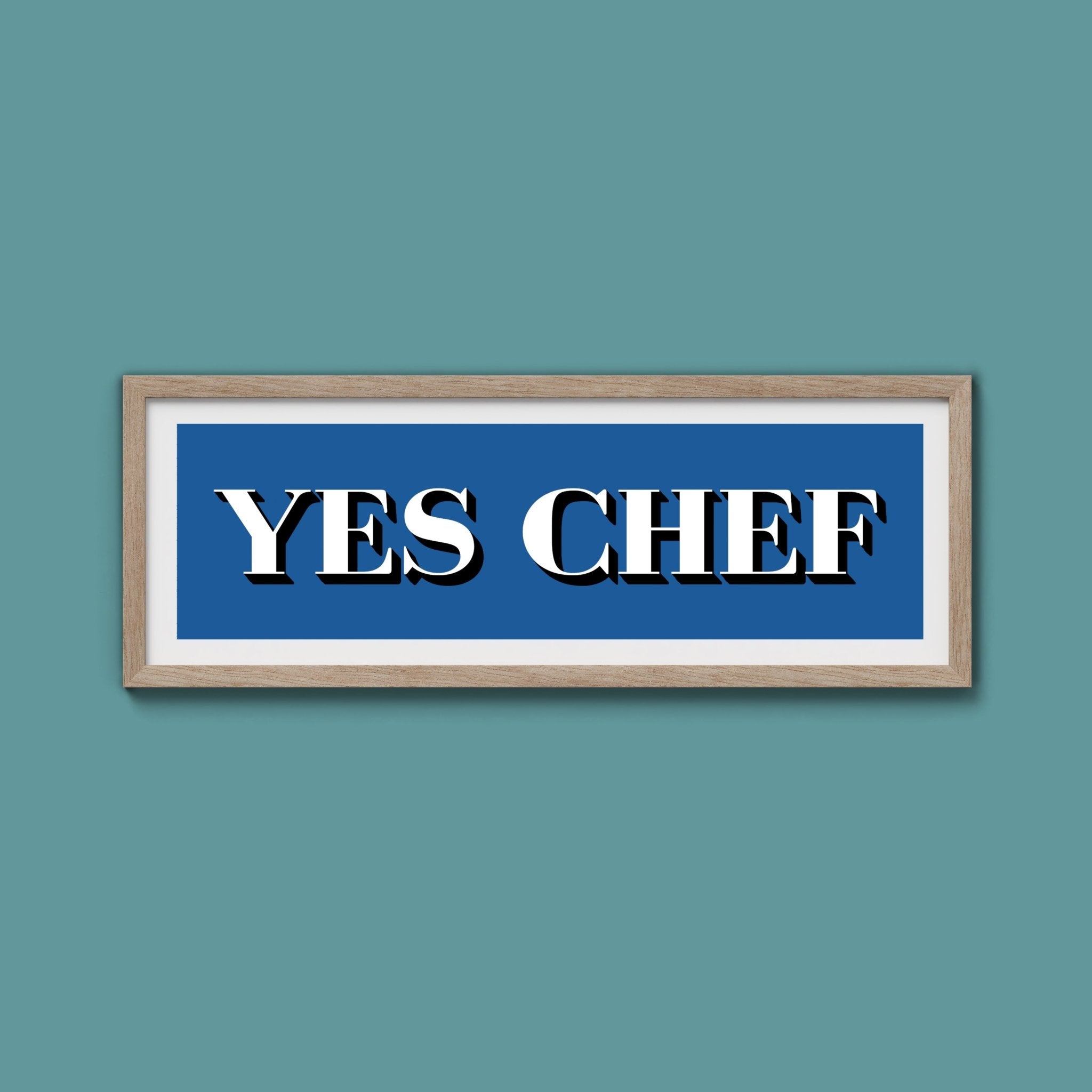 Yes Chef Framed Print - Above The Door