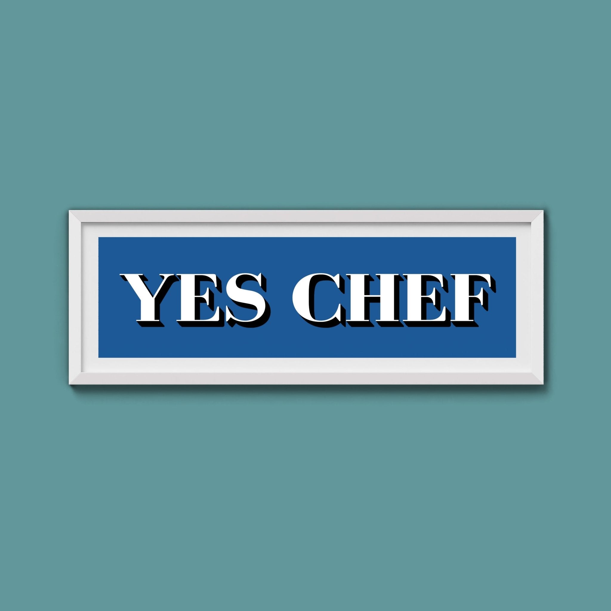 Yes Chef Framed Print - Above The Door