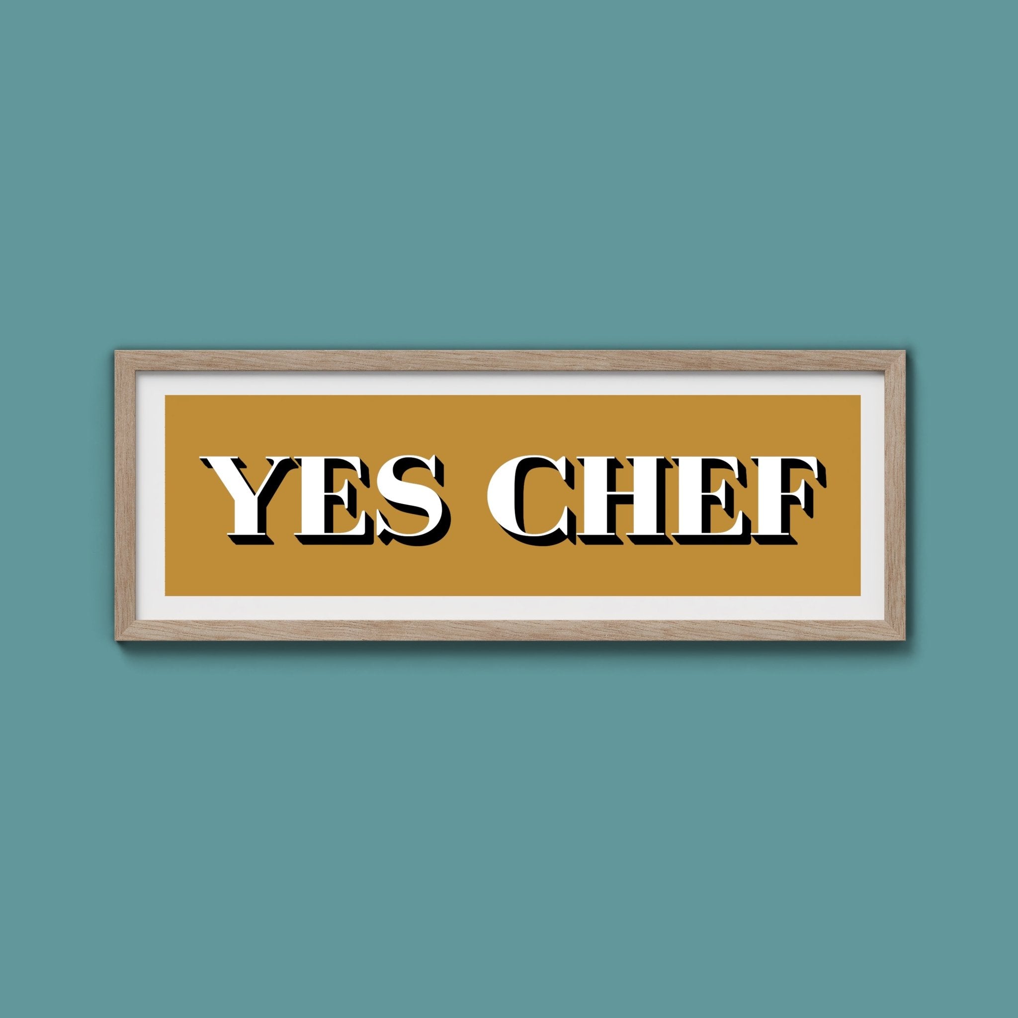 Yes Chef Framed Print - Above The Door