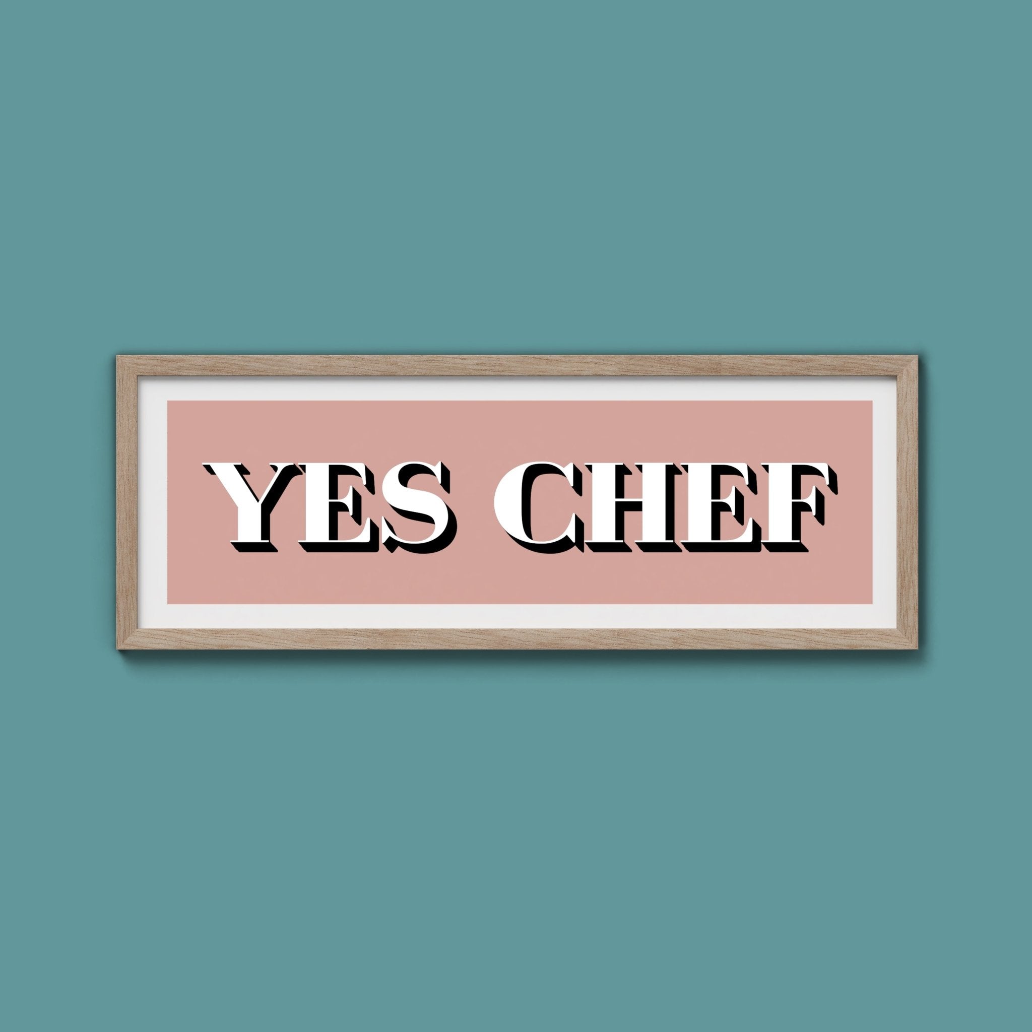 Yes Chef Framed Print - Above The Door