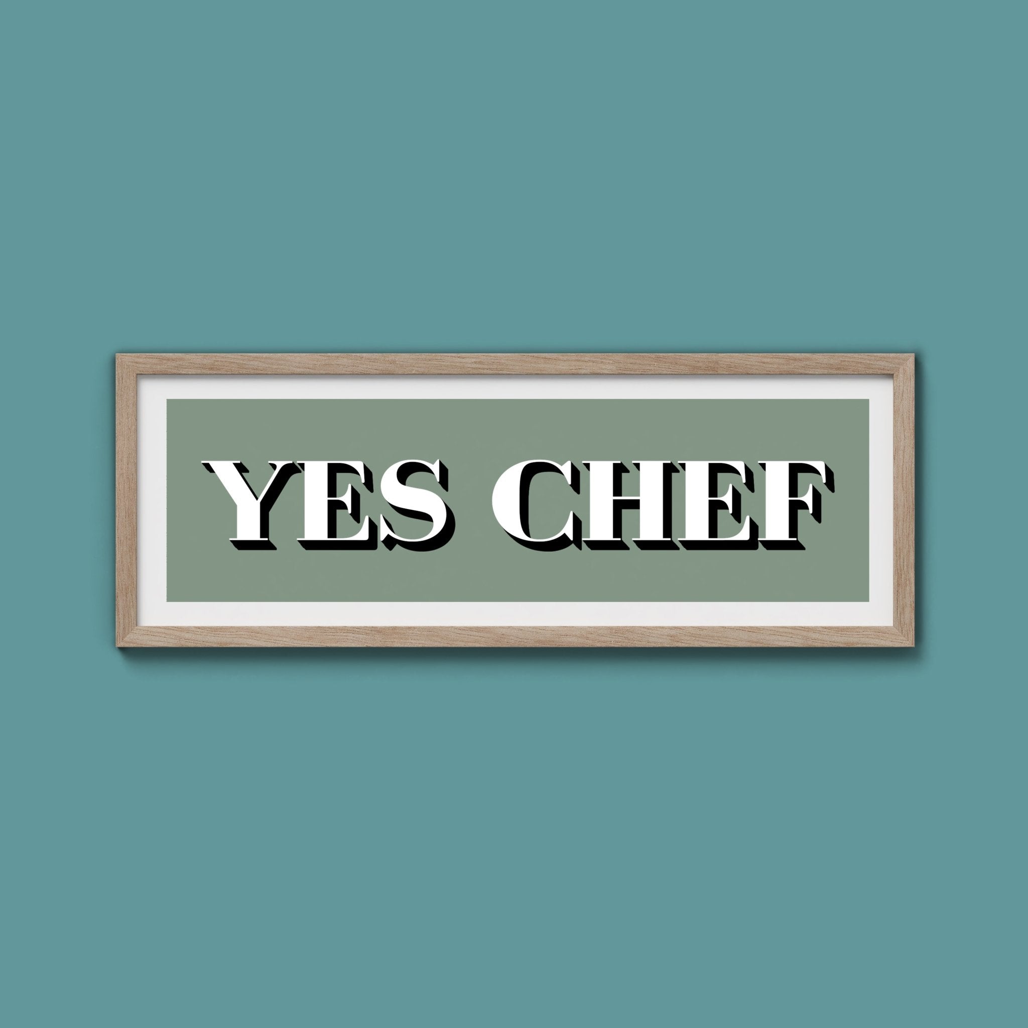 Yes Chef Framed Print - Above The Door