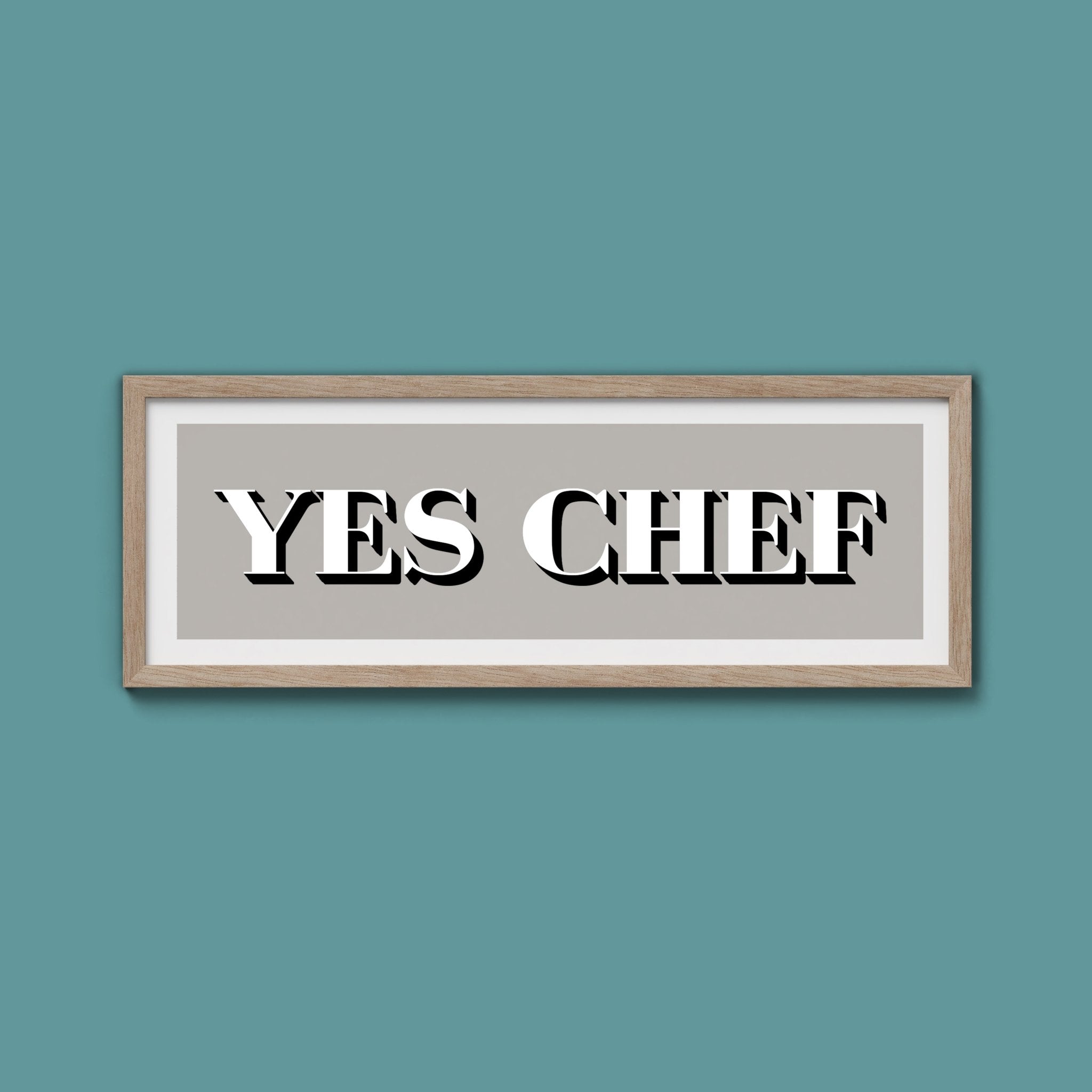 Yes Chef Framed Print - Above The Door