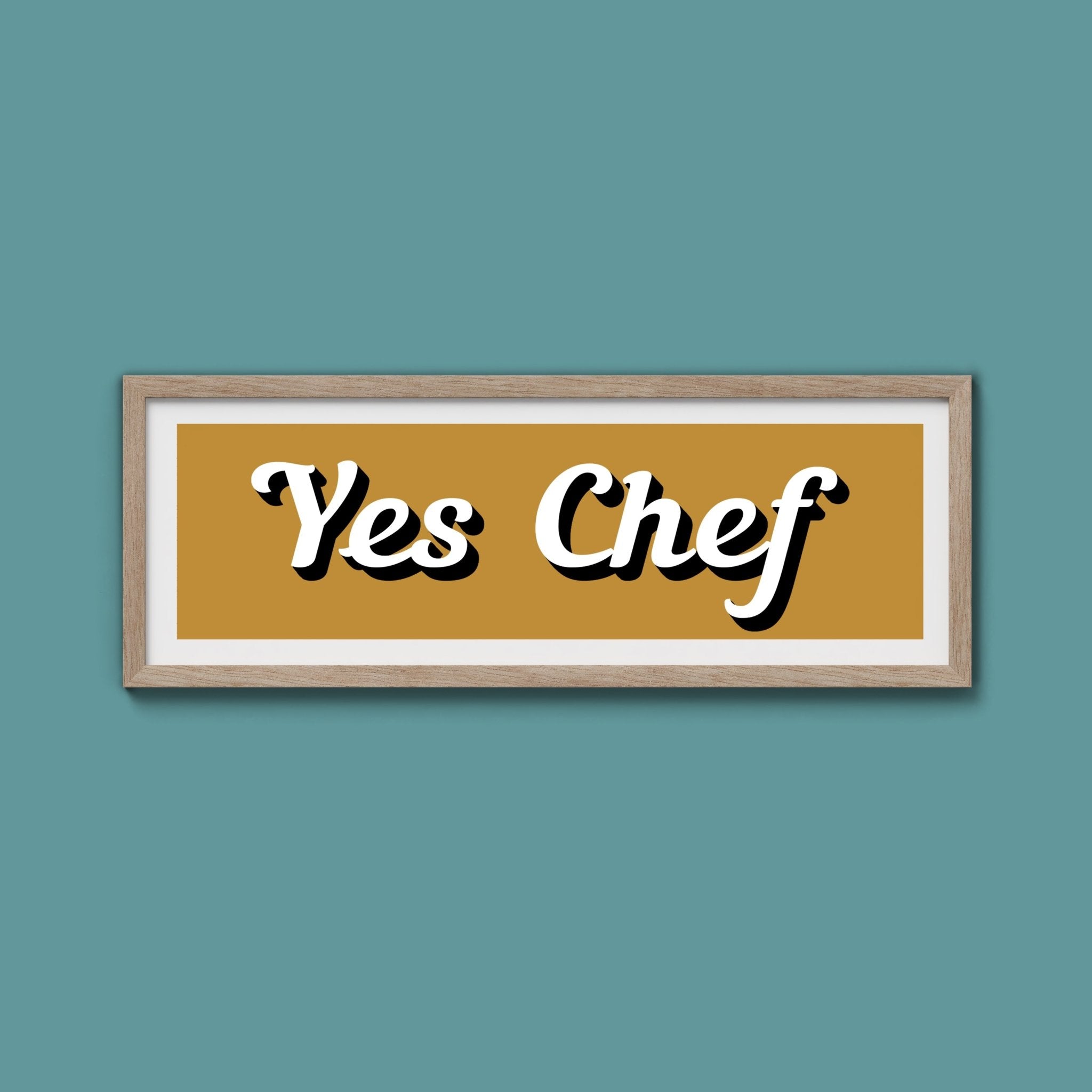 Yes Chef Framed Print - Above The Door
