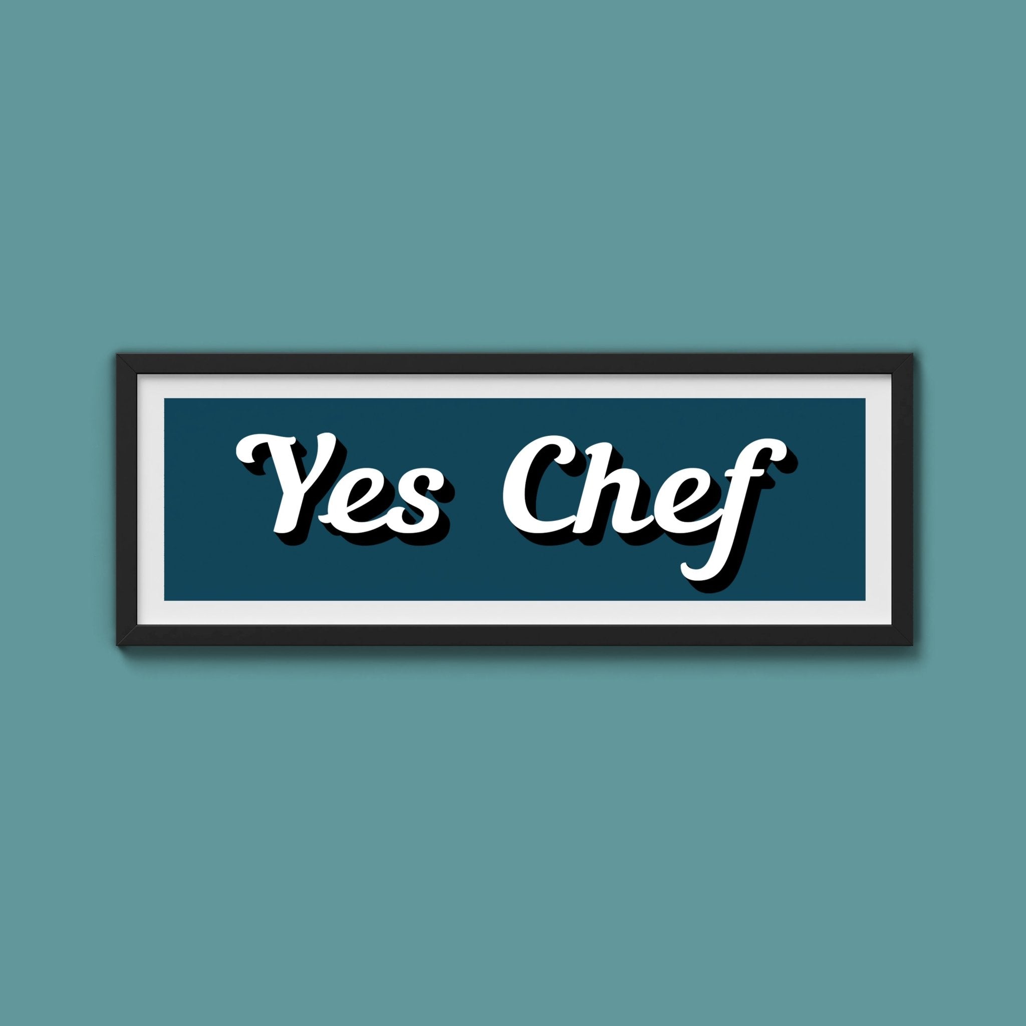 Yes Chef Framed Print - Above The Door