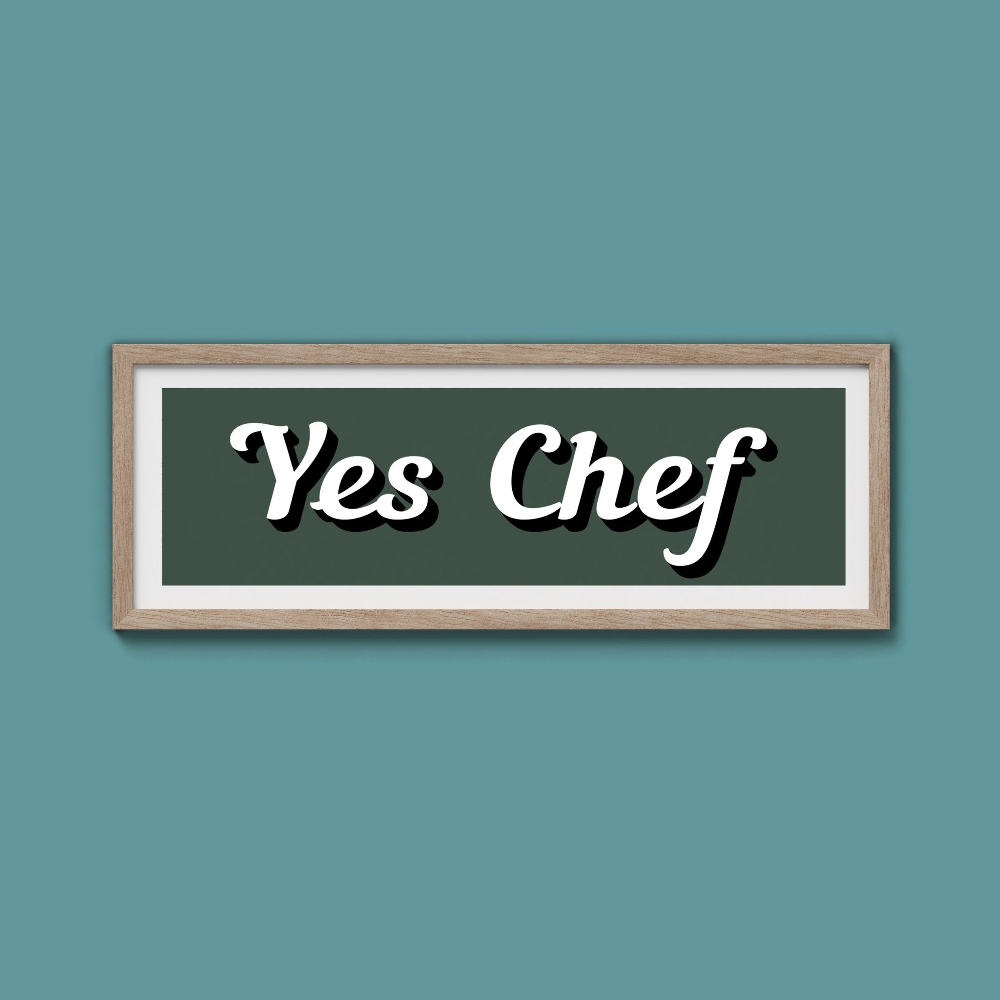 Yes Chef Framed Print - Above The Door