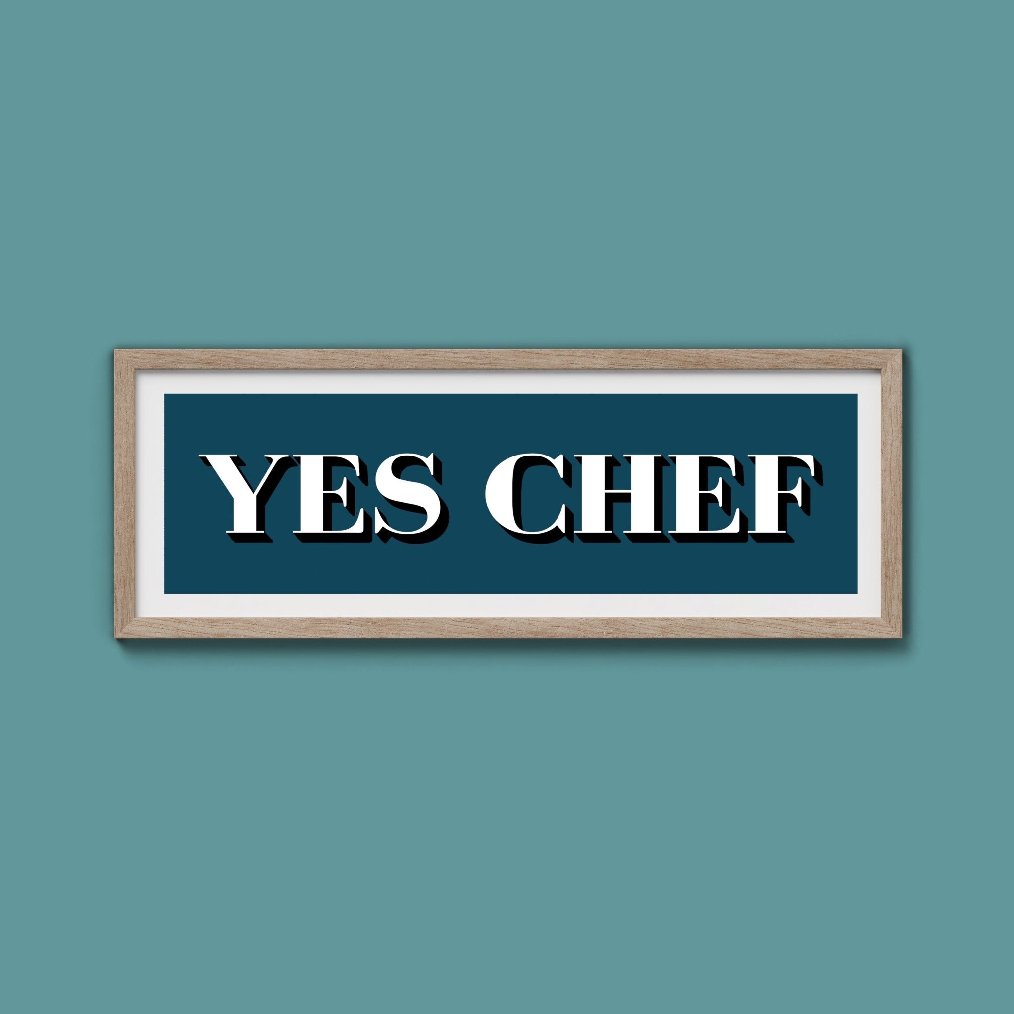 Yes Chef Framed Print - Above The Door
