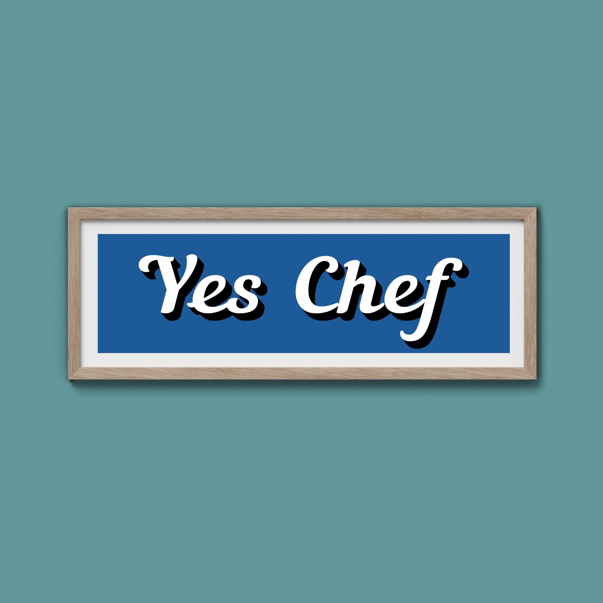 Yes Chef Framed Print - Above The Door