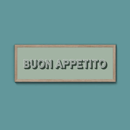 Buon Appetito Framed Print (New Style)