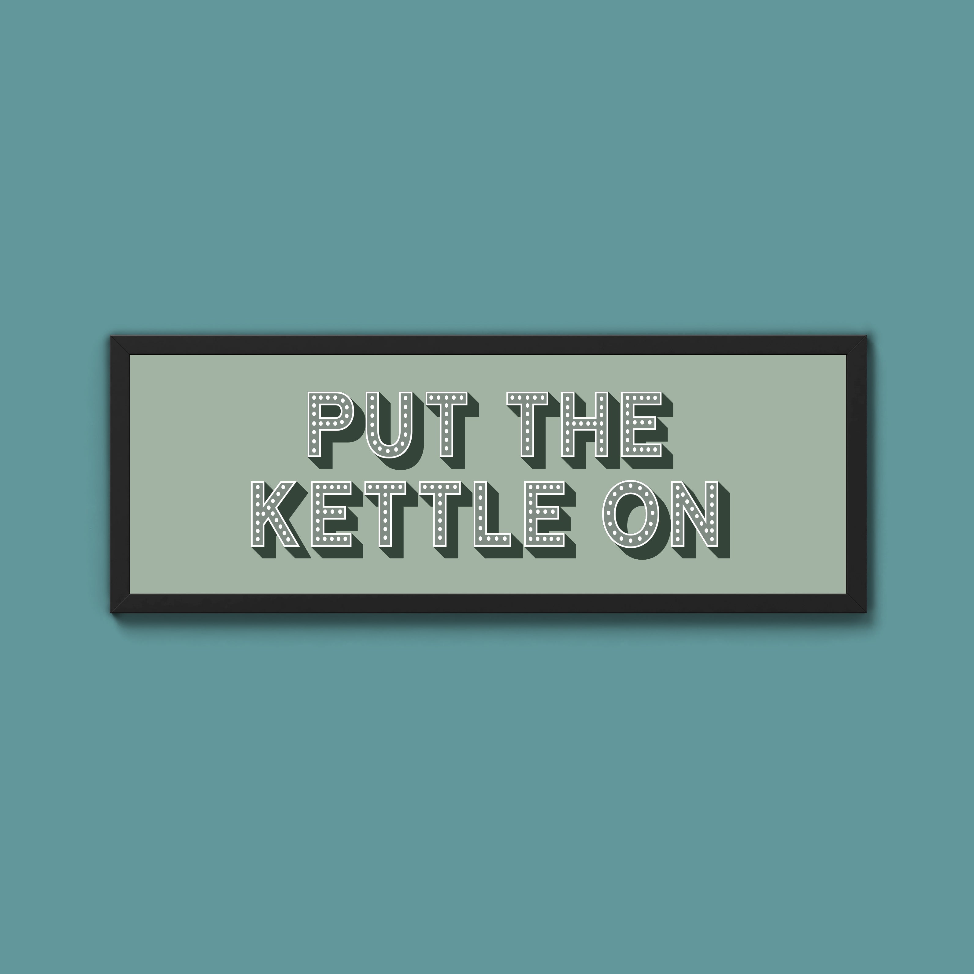 Put the Kettle On Framed Print (New Style)