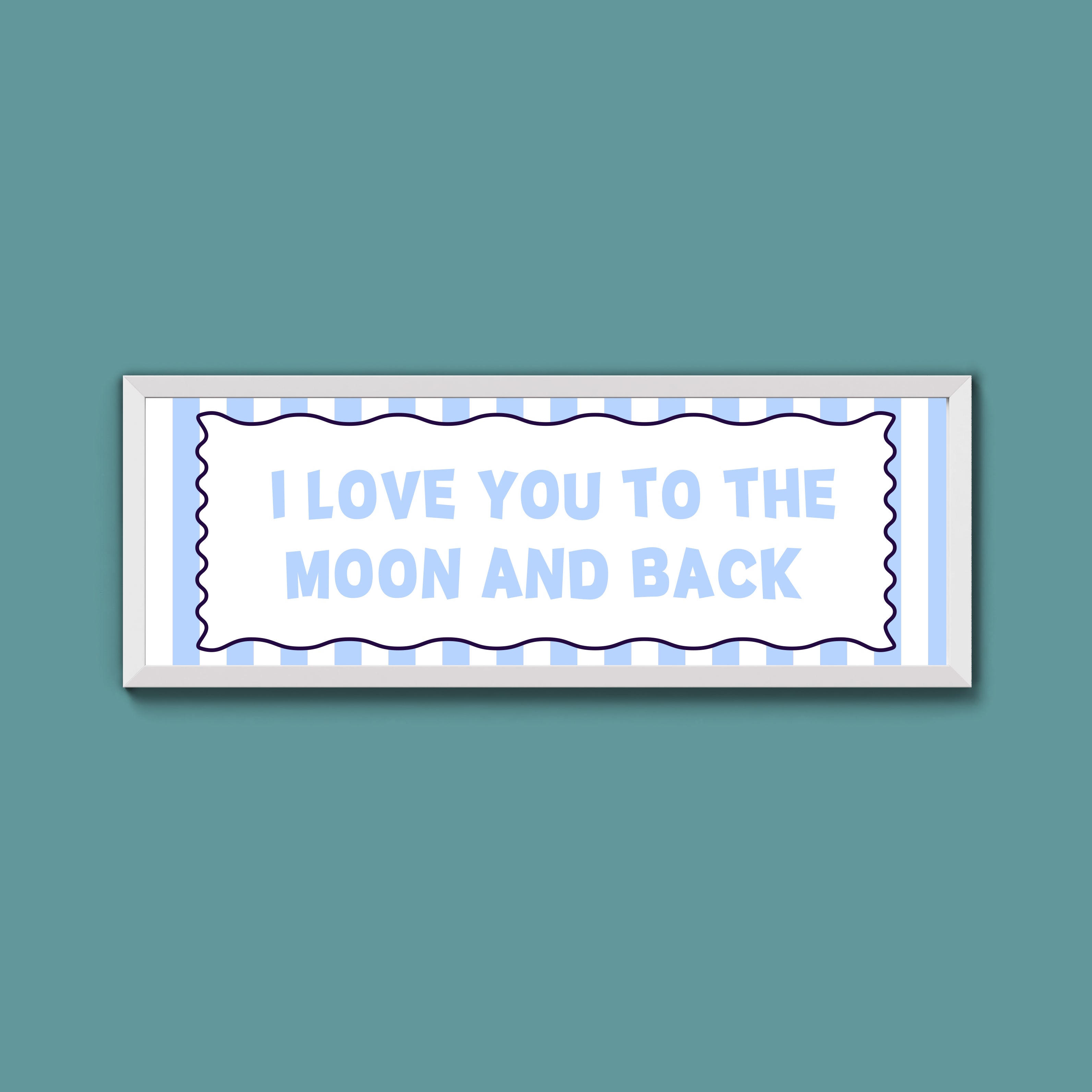 I Love You To The Moon And Back Framed Print