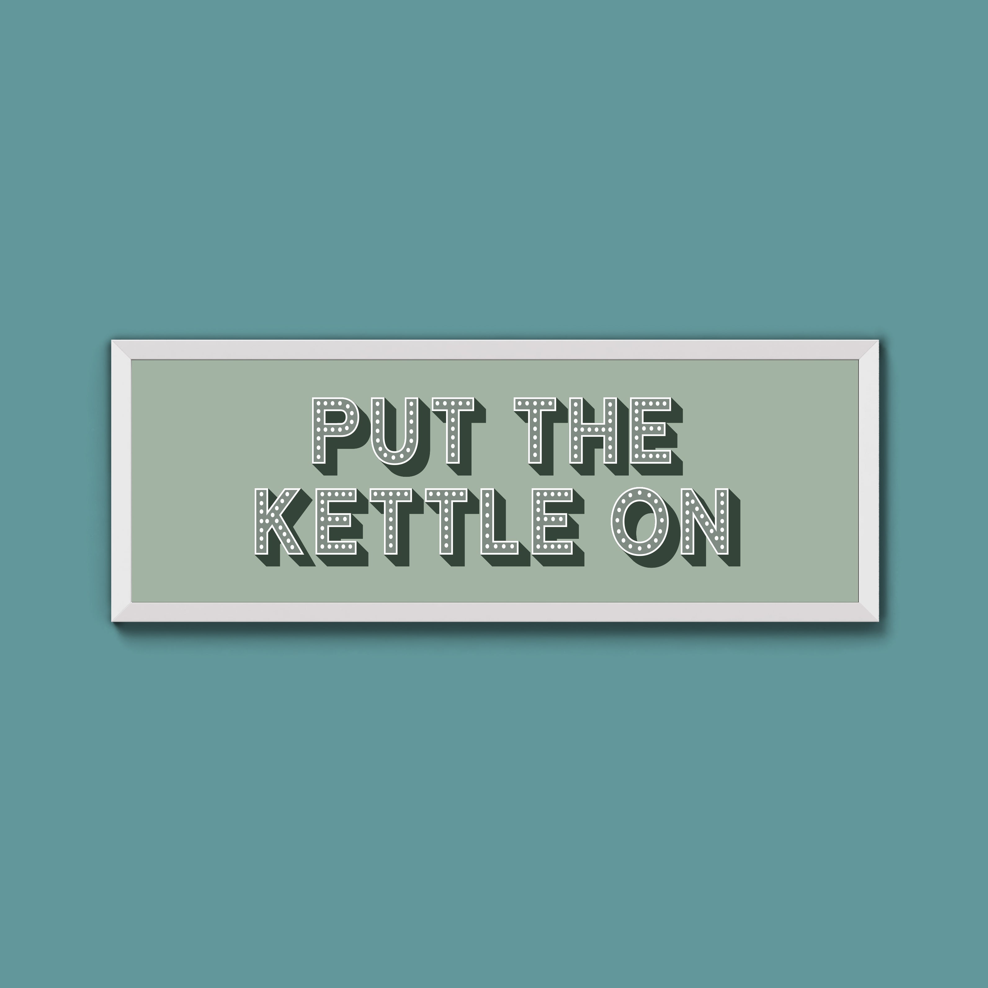 Put the Kettle On Framed Print (New Style)