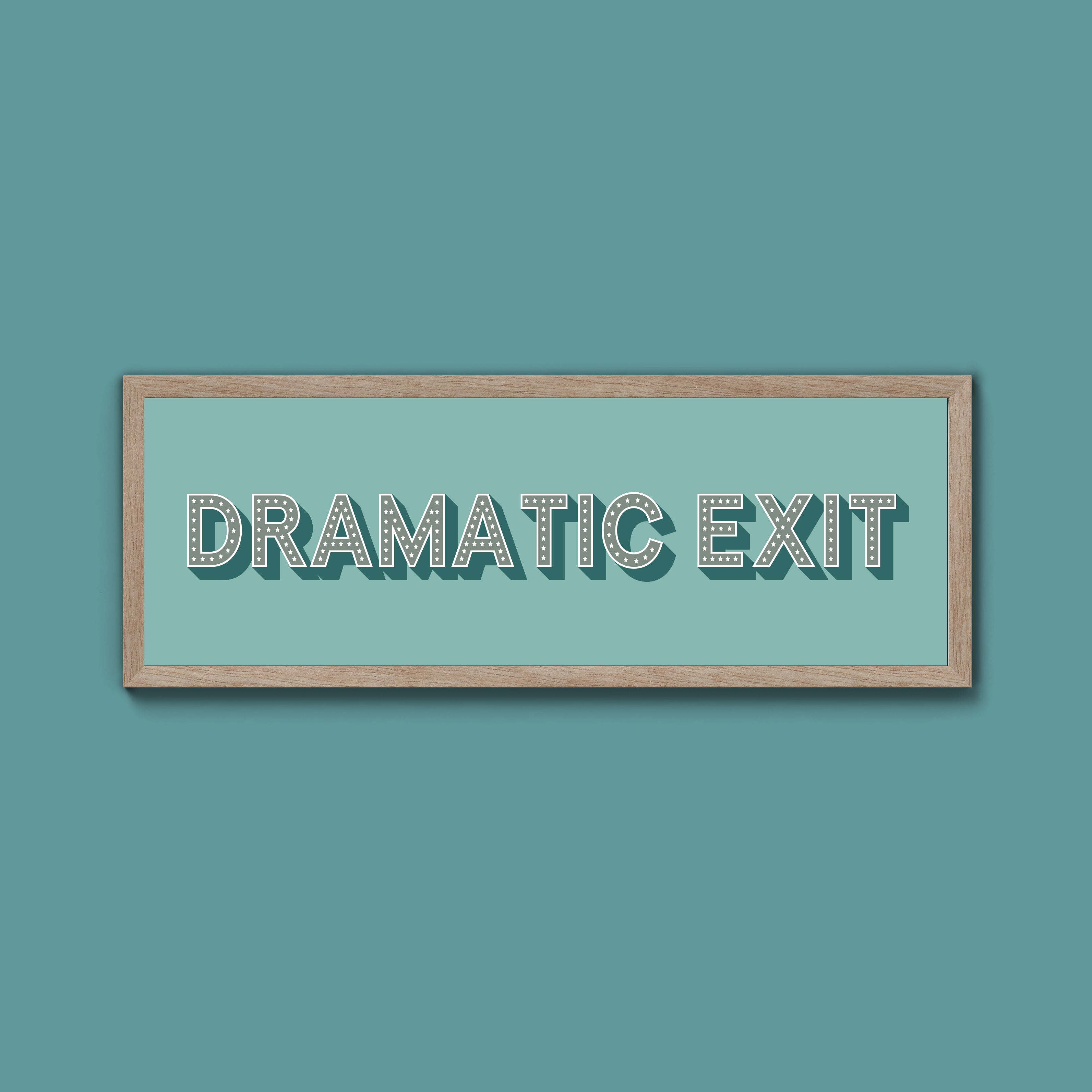 Dramatic Exit Framed Print